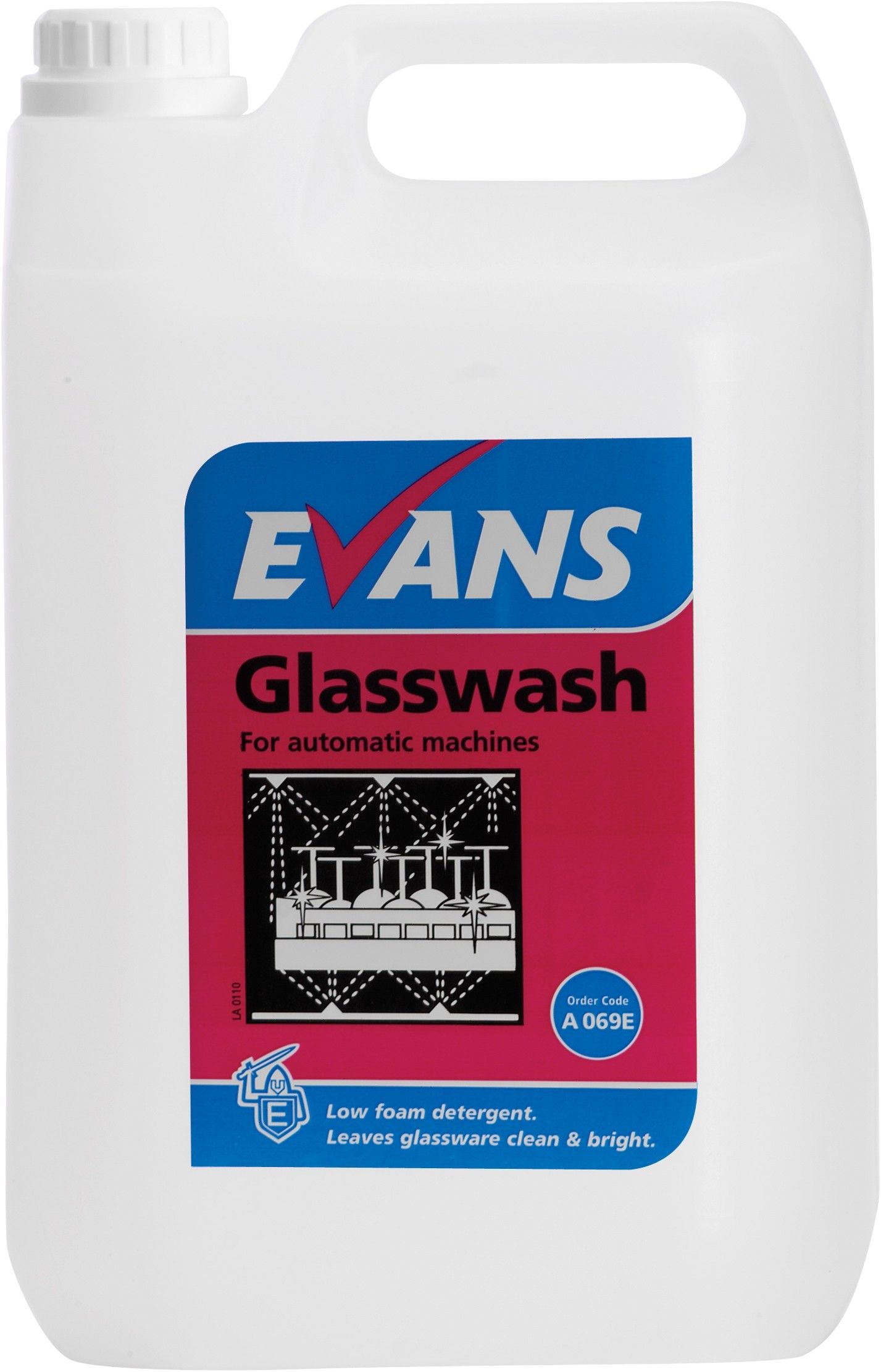 Evans Glasswash - Machine Detergent 5 Ltr