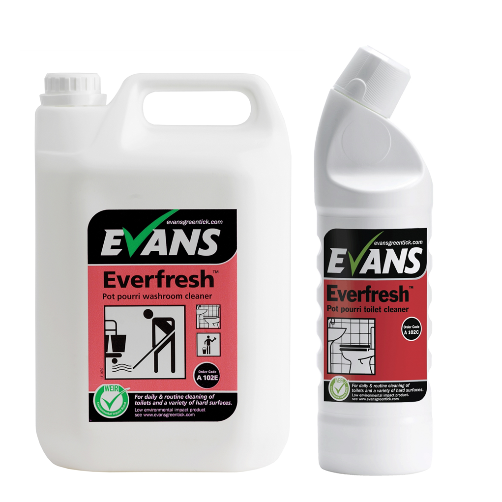 Evans Everfresh Pot Pourri - Toilet & Washroom Cleaner 1Ltr
