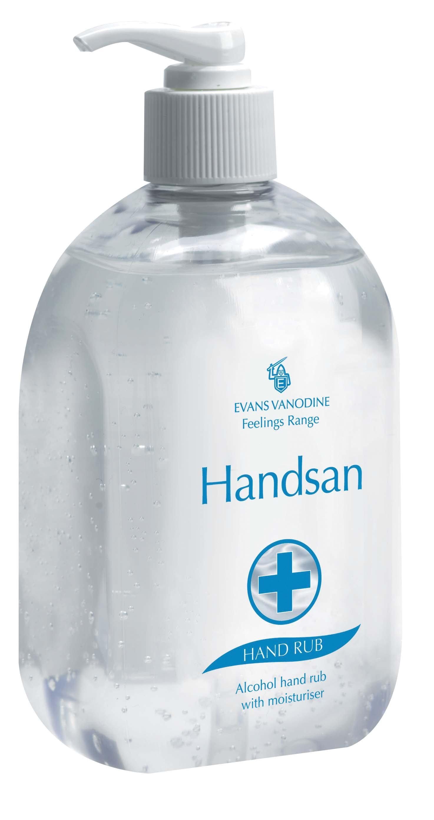 Evans Handsan - Alcohol Hand Sanitiser 500ml