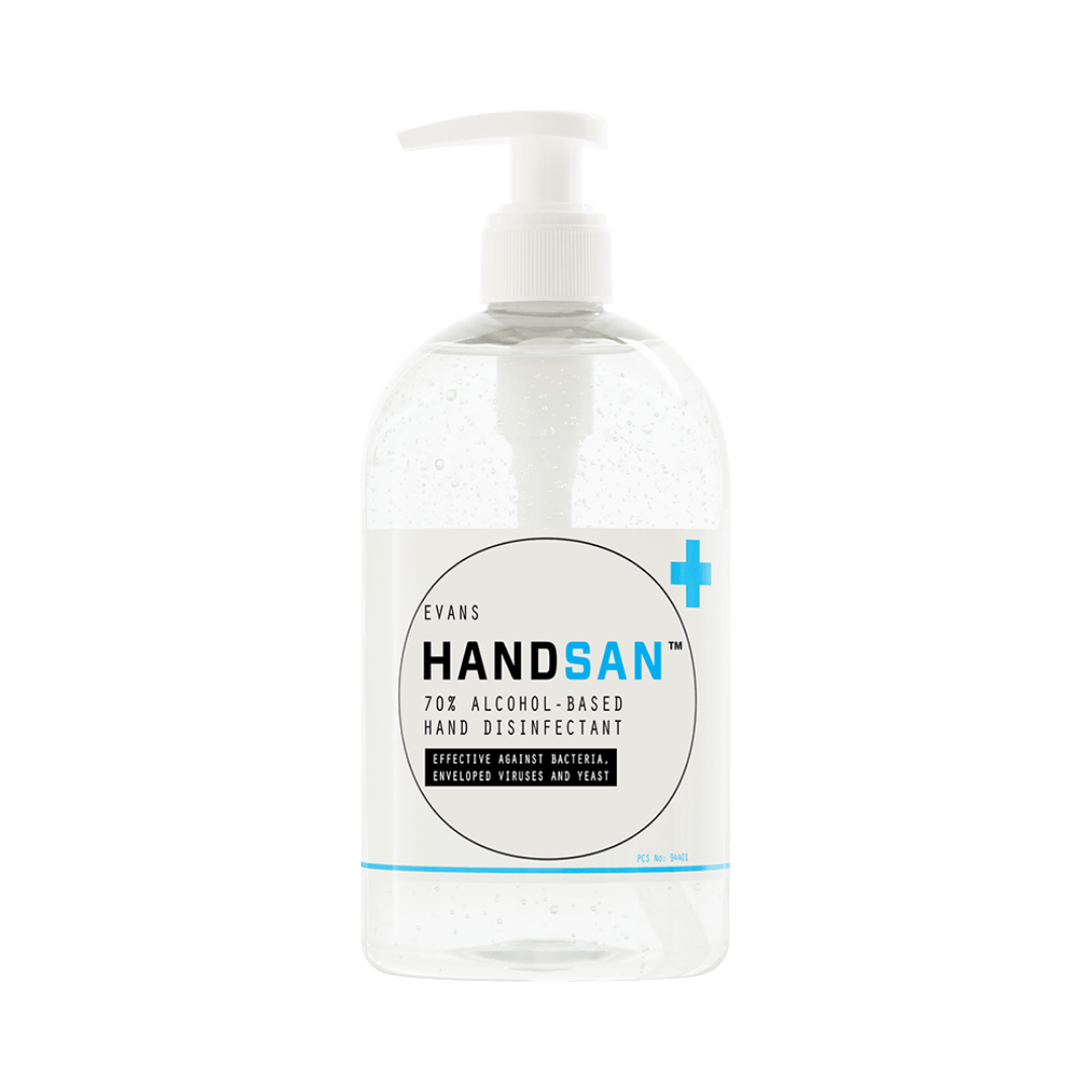 Evans Handsan - Alcohol Hand Sanitiser 500ml