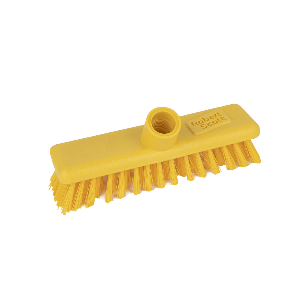 Hygiene Deck Scrub Brush - 9"/230mm - Yellow