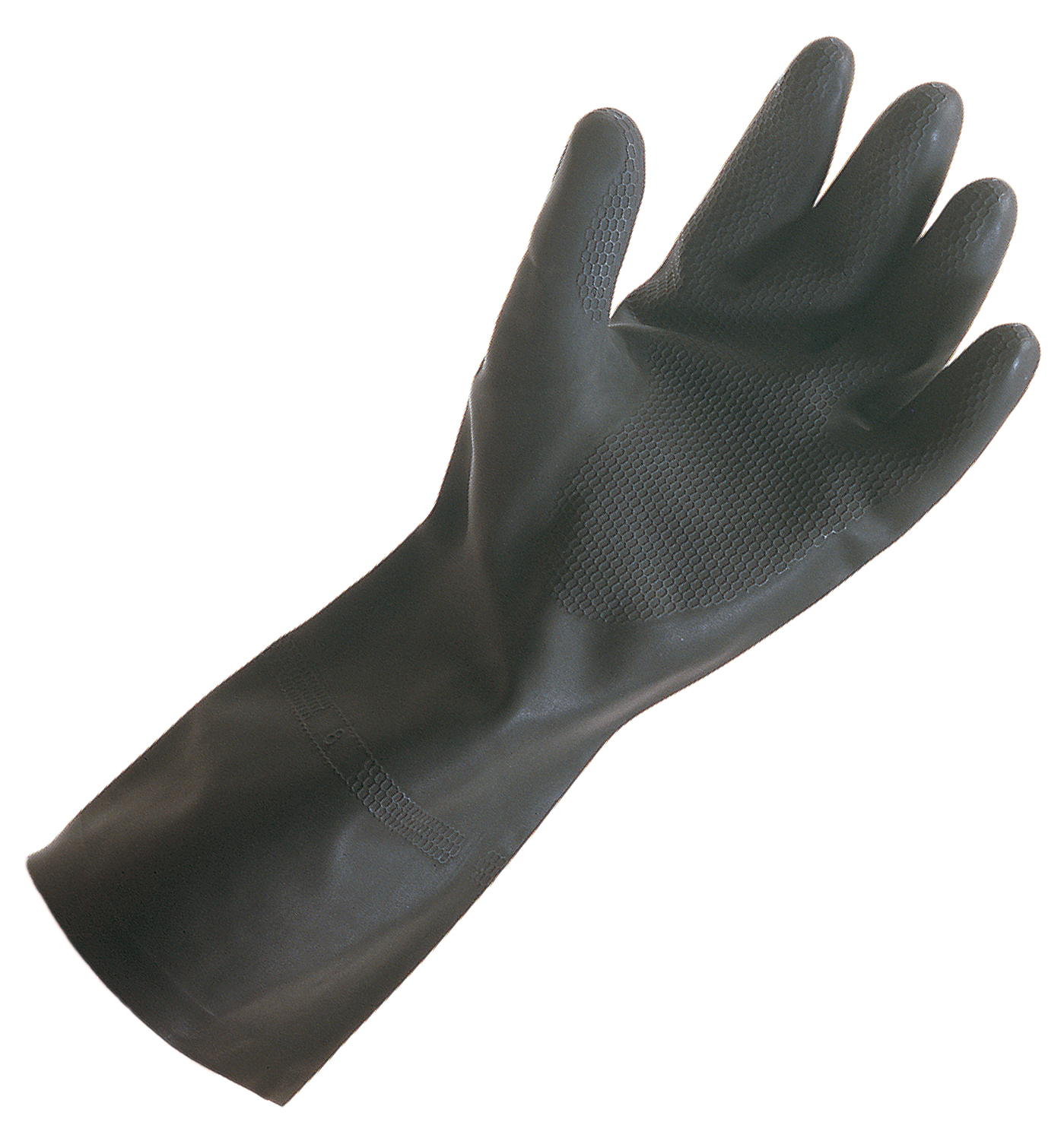 Household Medium Weight Rubber Latex Gloves - Black