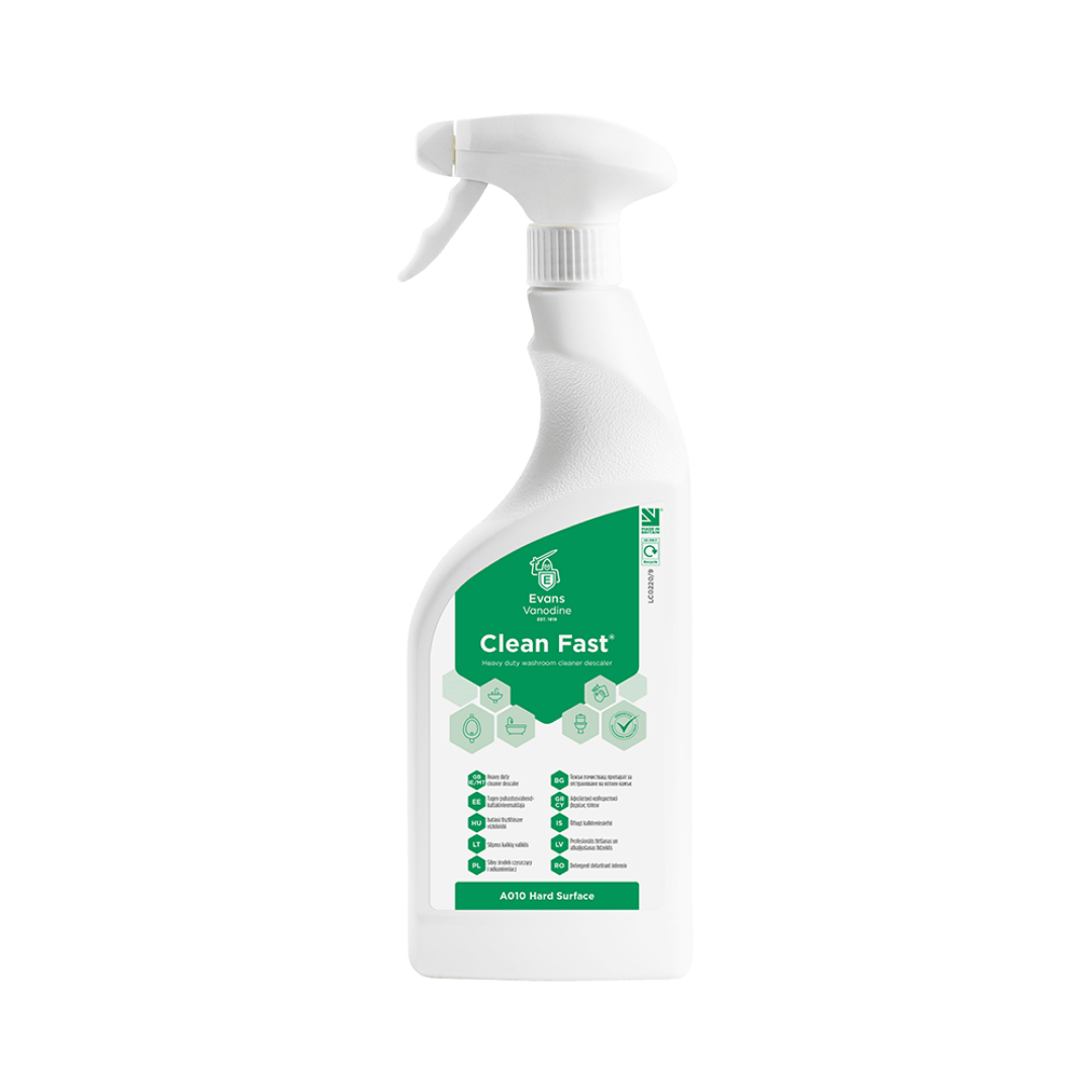Evans Clean Fast - Heavy Duty Washroom Cleaner 750ml RTU