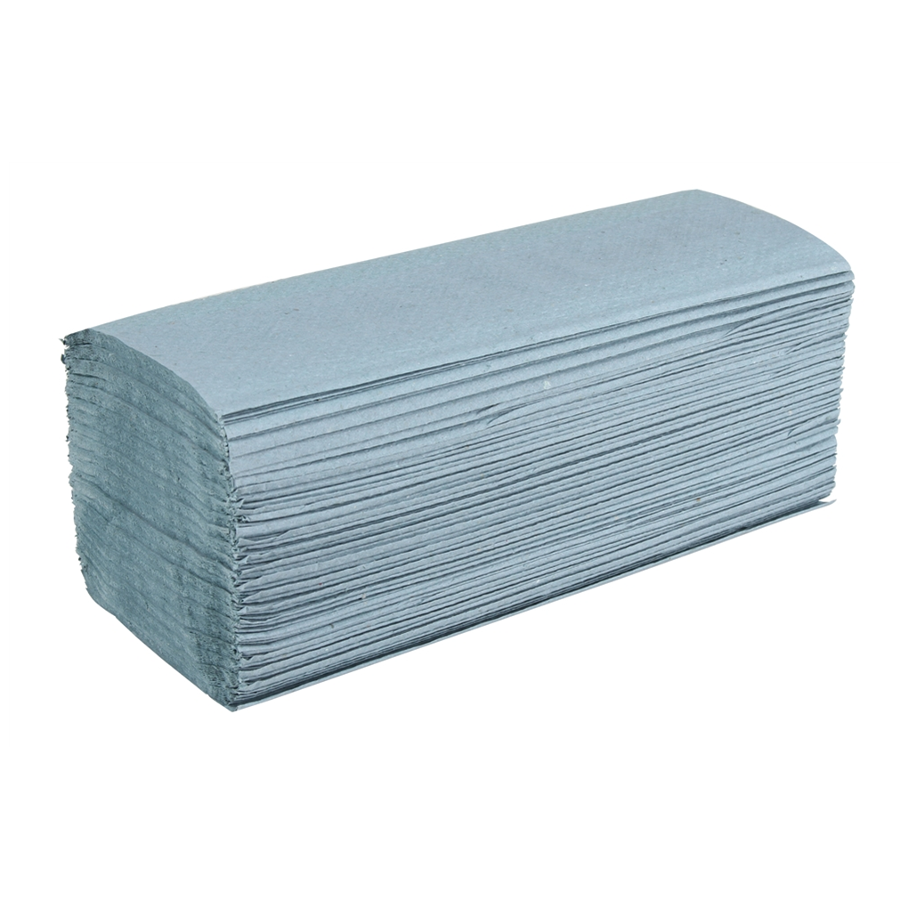 Z-Fold Interleaved Paper Hand Towels 1 Ply Blue