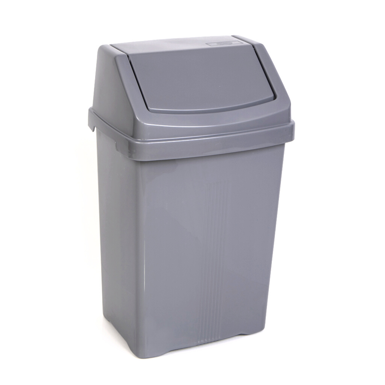 25 ltr silver pedal bin