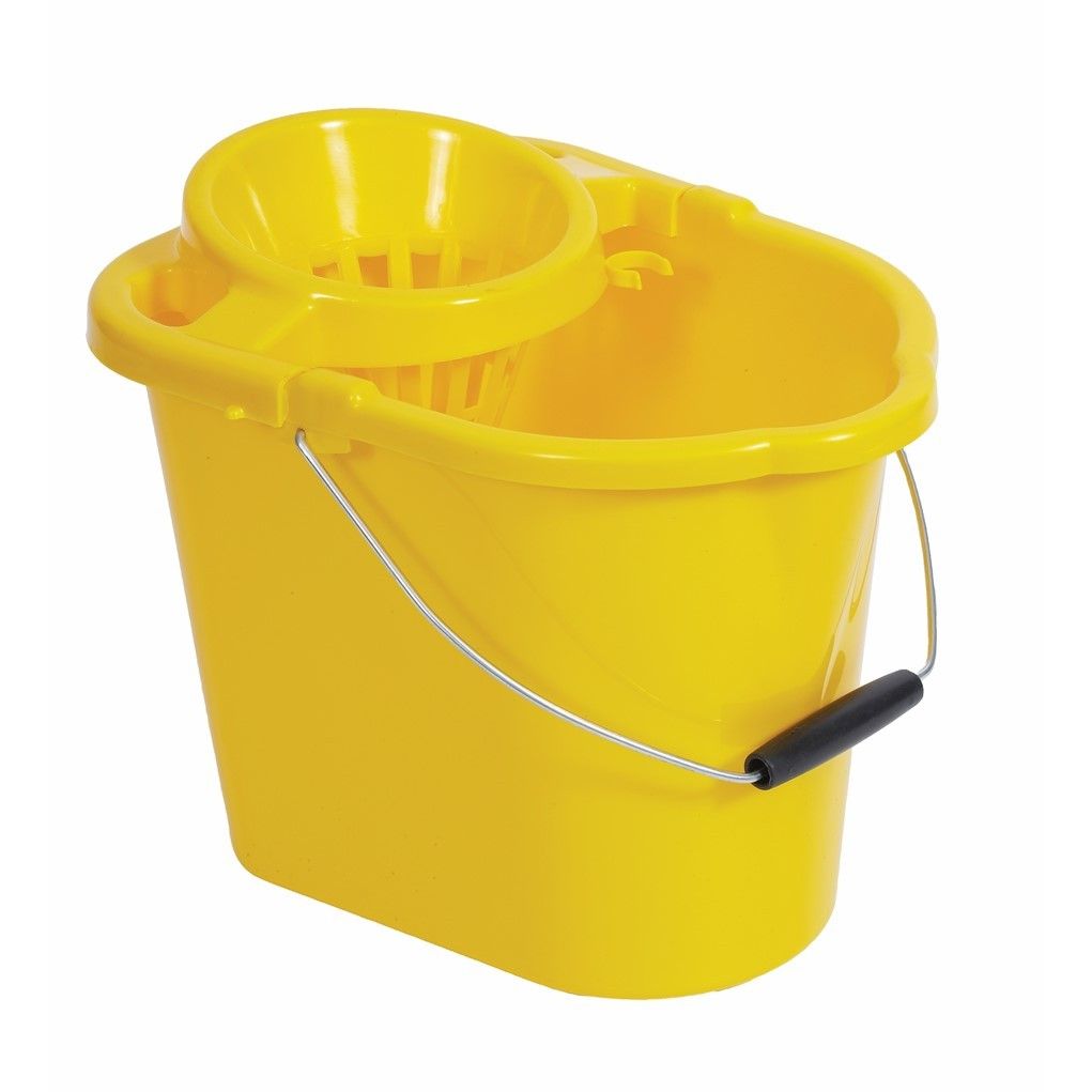 12 Ltr Standard Mop Bucket - Yellow
