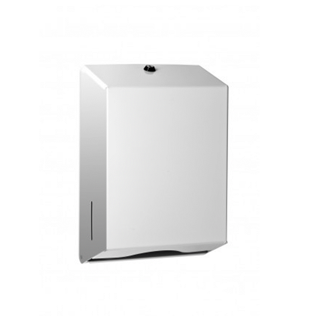 Hand Towel Dispenser - White Metal