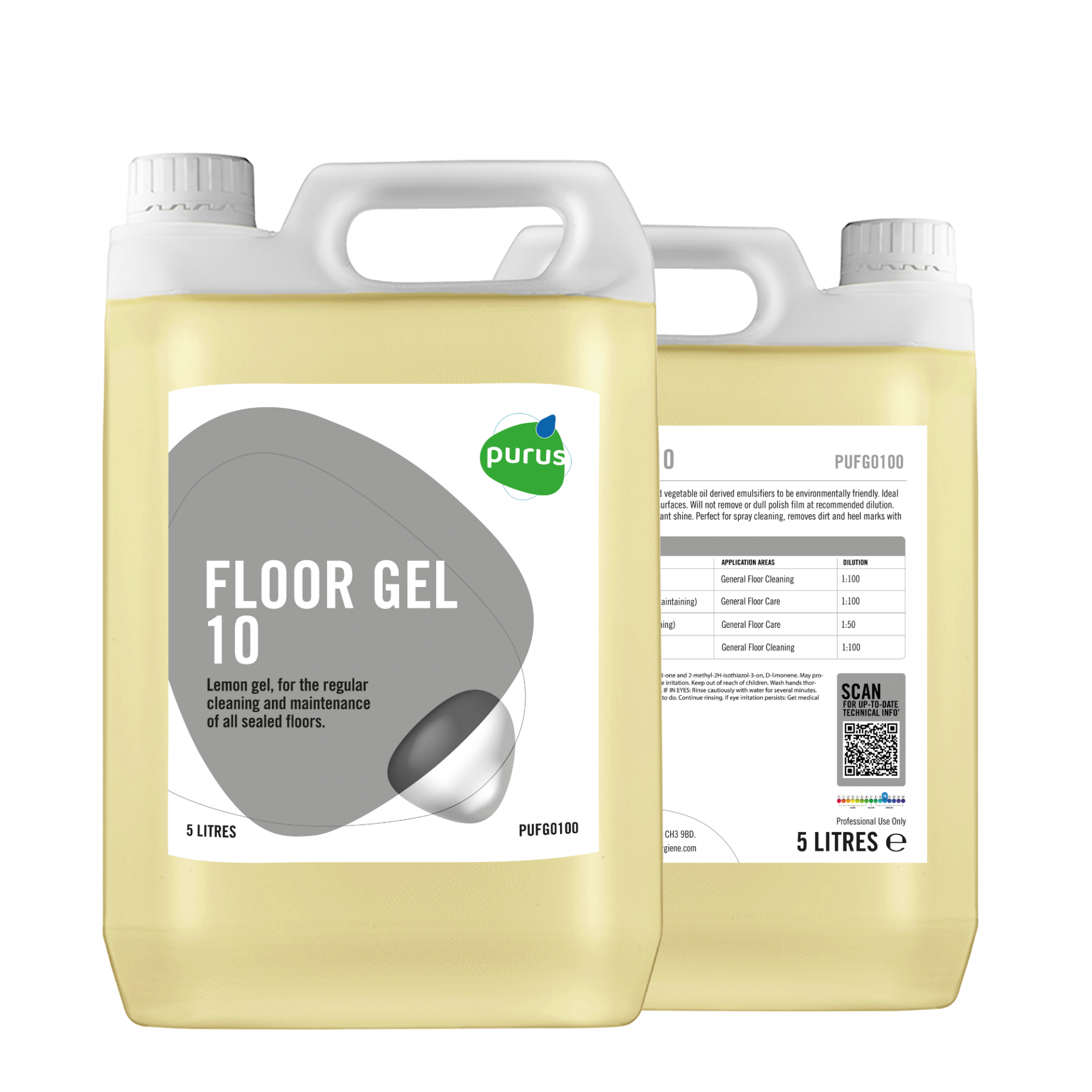 Purus Lemon Floor Gel 10 | Single