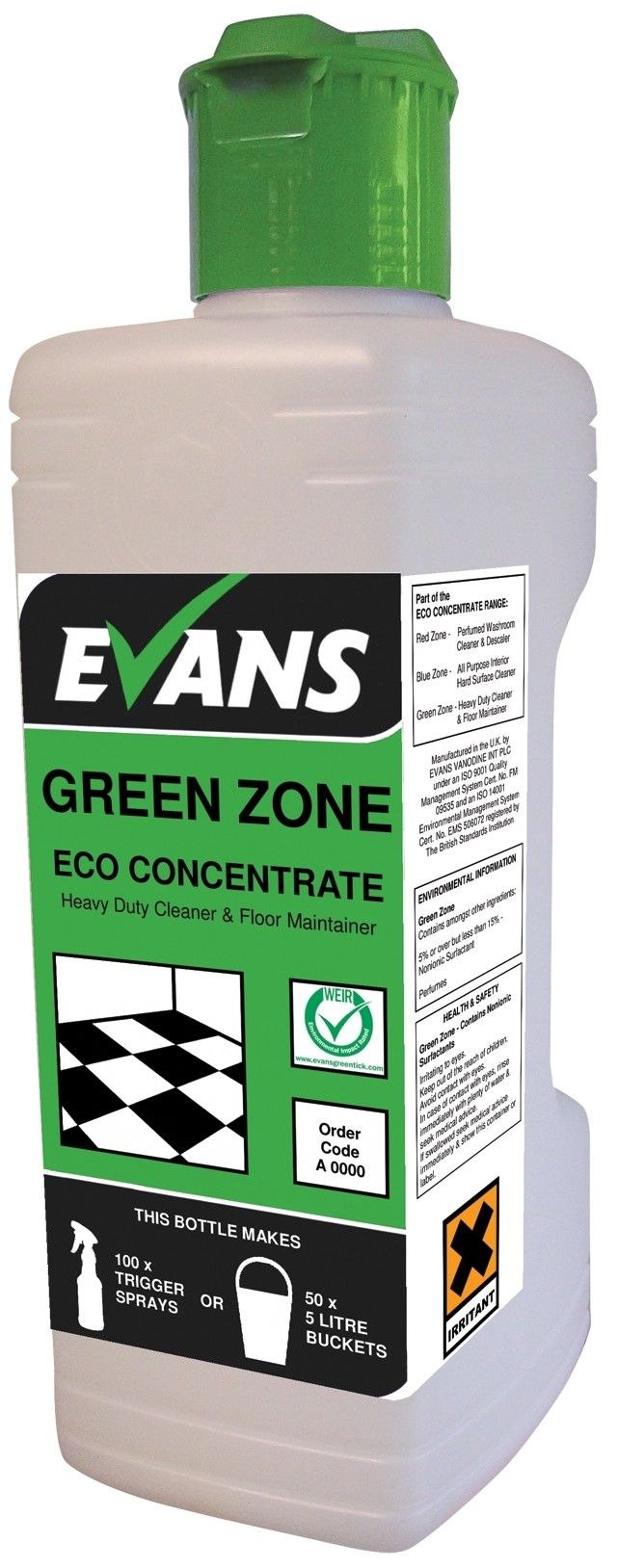 Evans Eco Concentrate - EC7 Heavy-Duty Green Zone 1 Ltr 