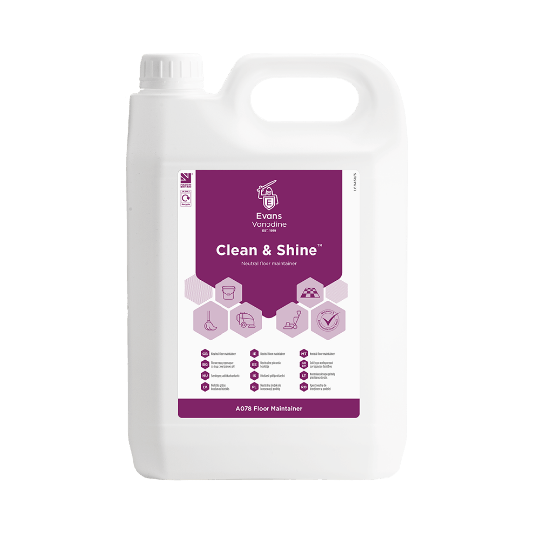 Evans Clean & Shine Floor Maintainer 5 Ltr