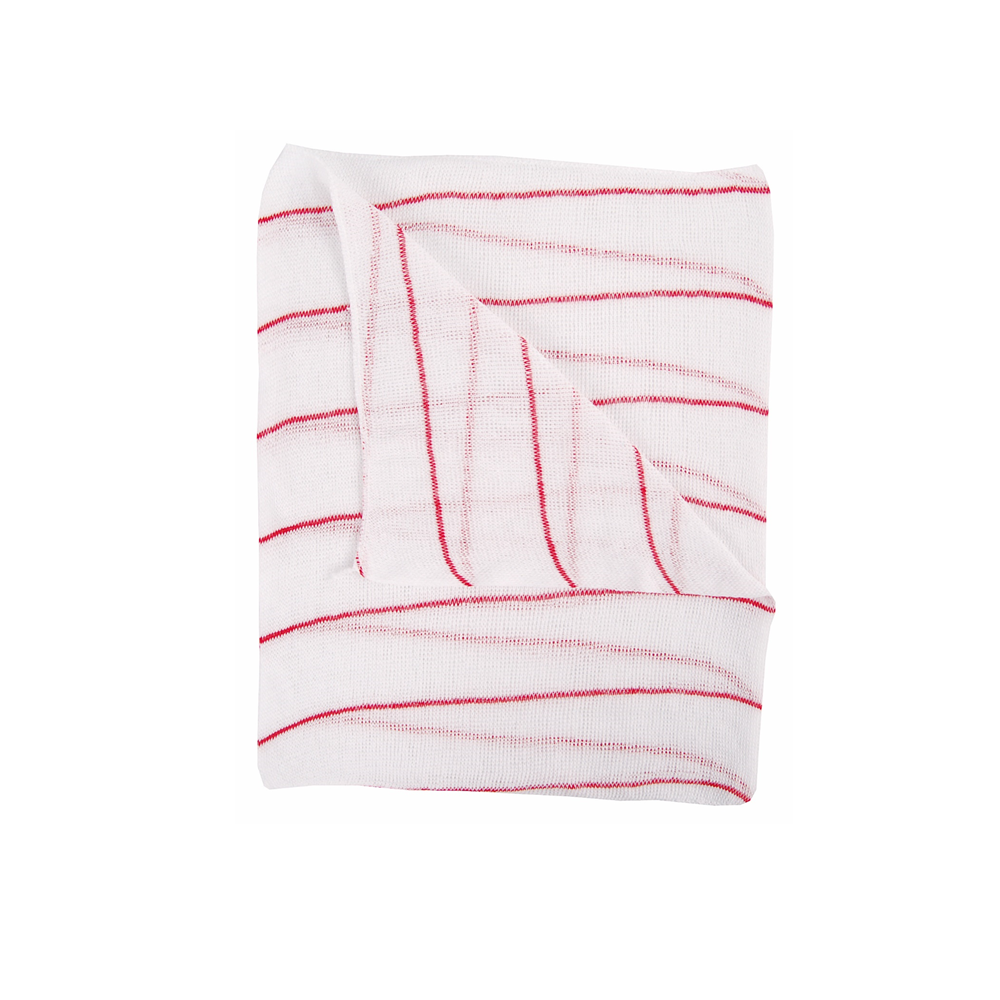 Stockinette Dishcloths - Red Stripe