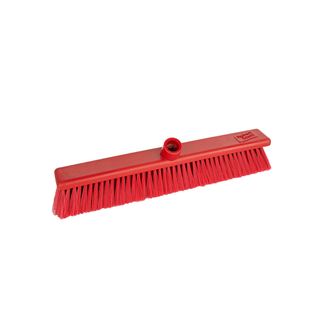 Stiff Hygiene Broom Head 18"/450mm - Red