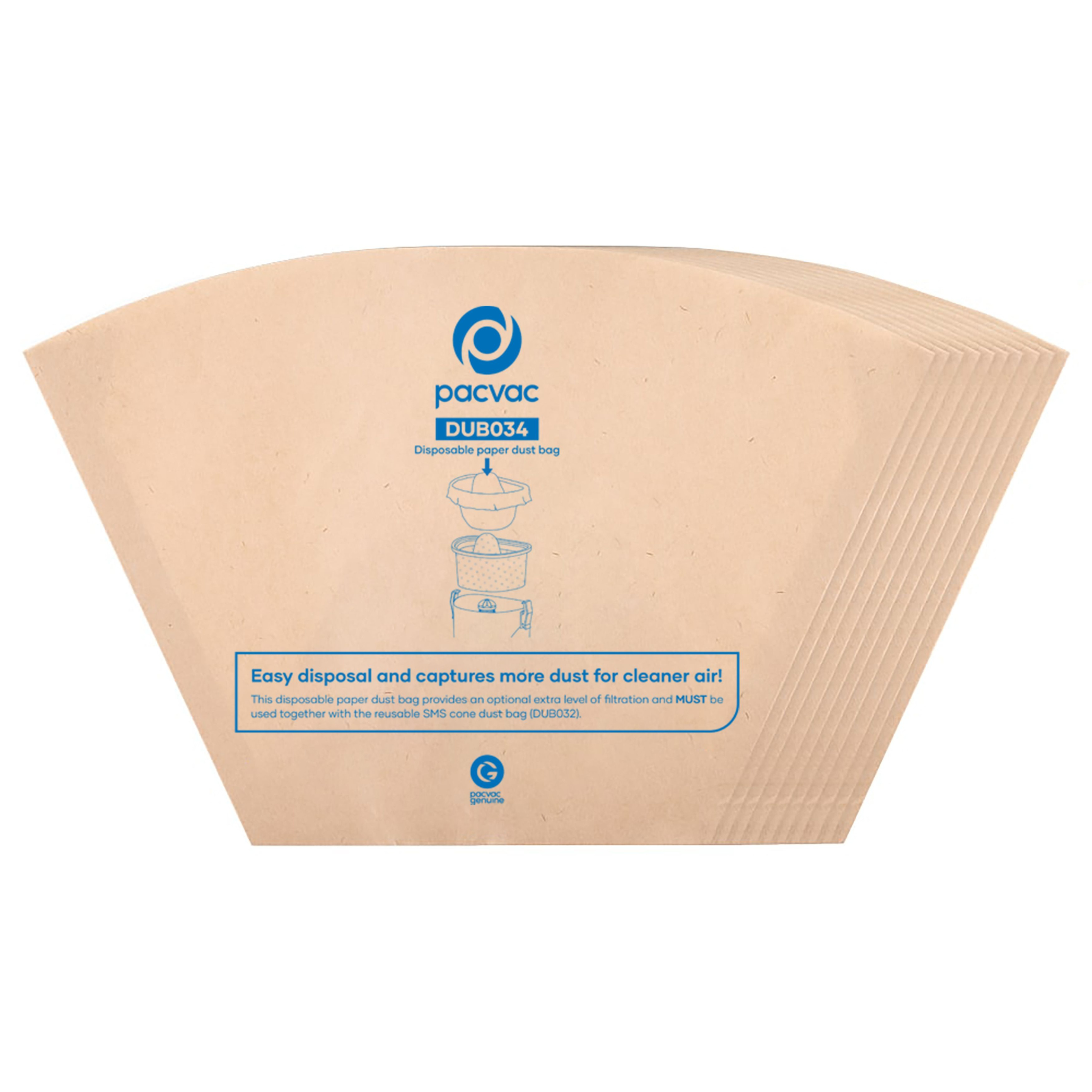 Pacvac Velo Standard Dust Bags 