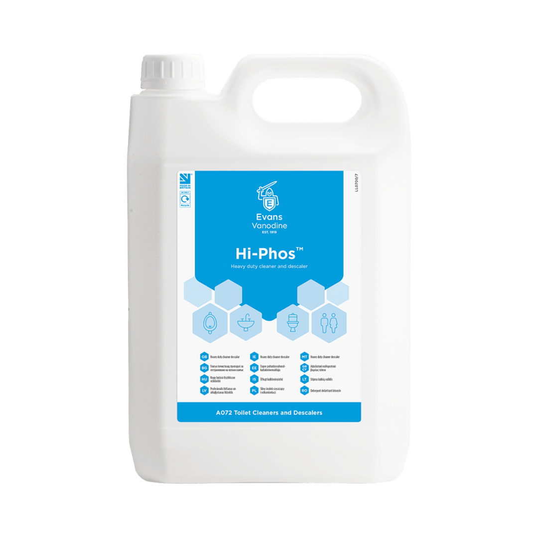 Evans Hi-Phos - Toilet Cleaner & Descaler 5 Ltr
