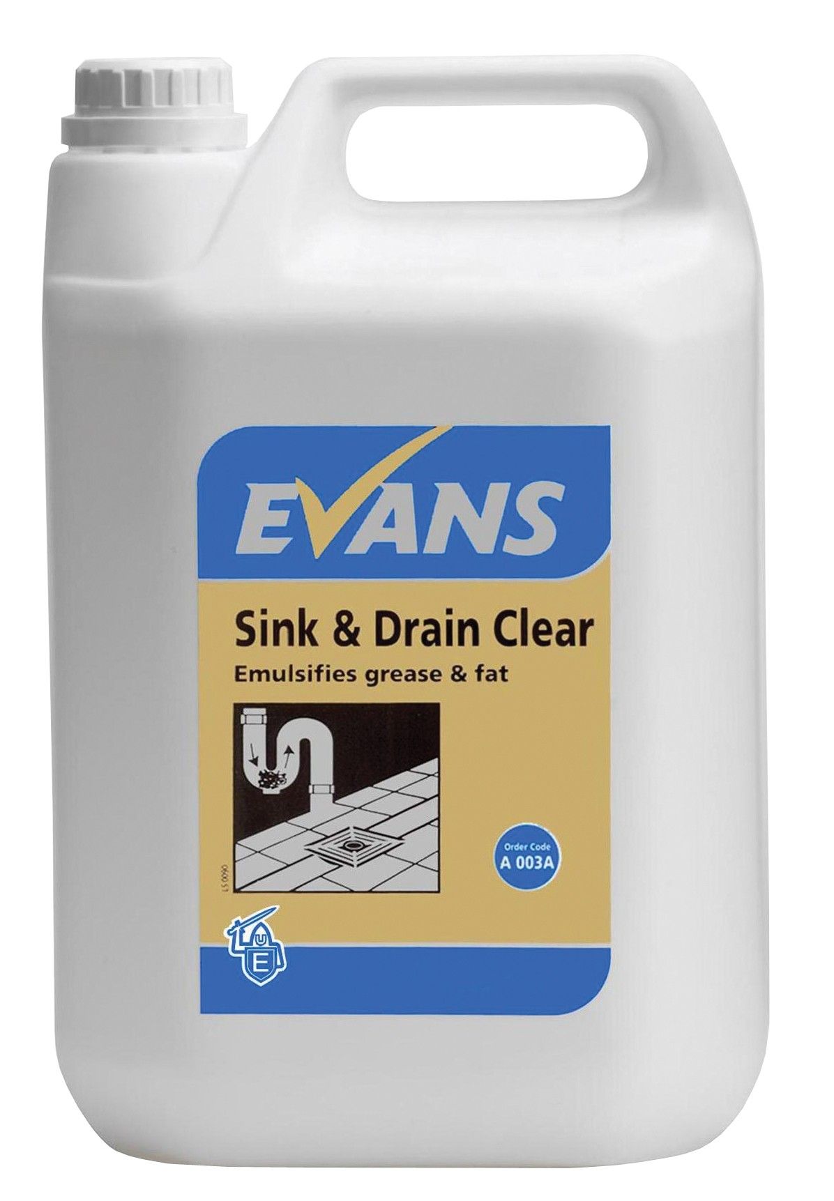 Evans Sink & Drain Clear - Grease & Fat Emulsifier 2.5 Ltr
