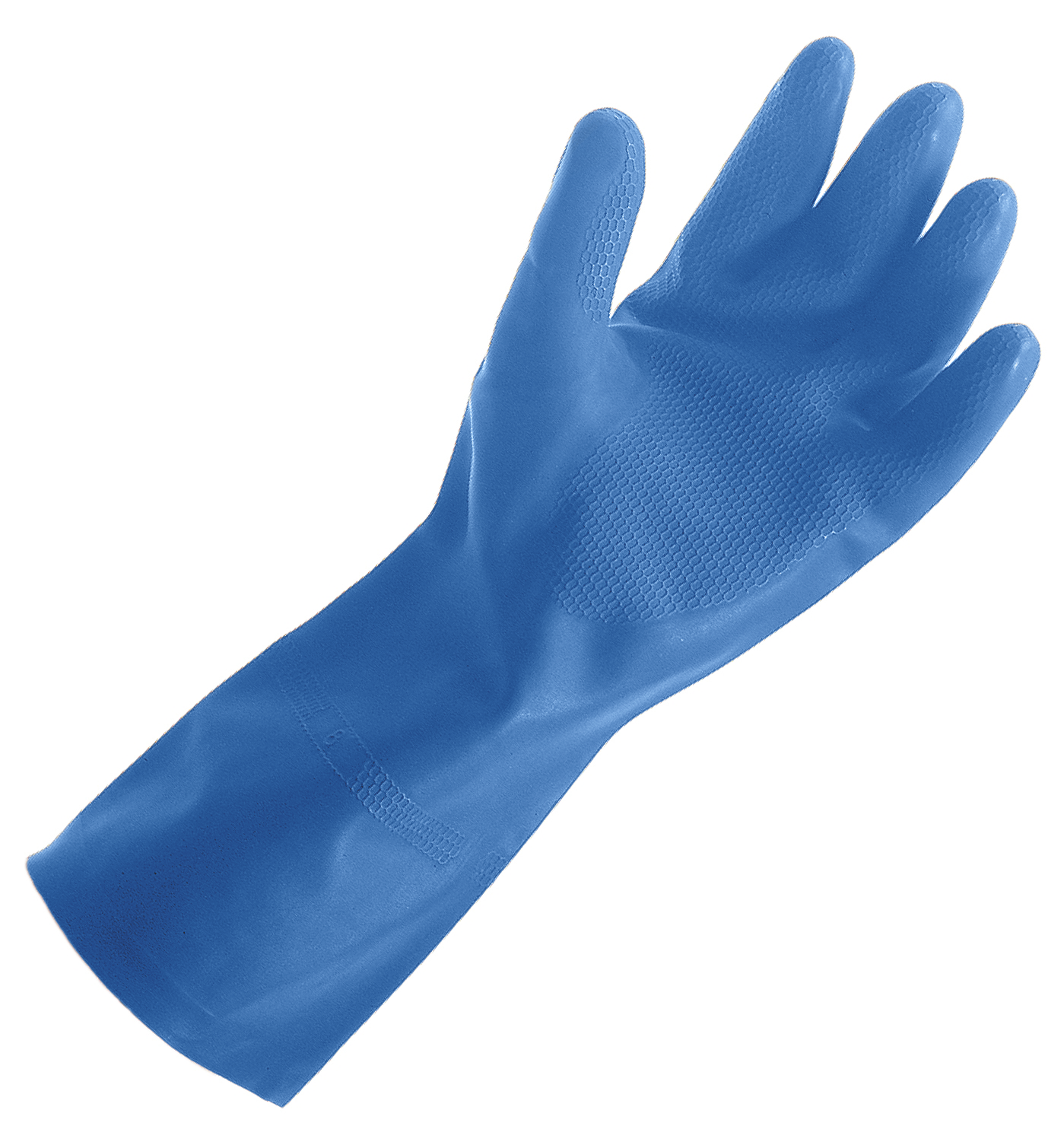 Medium Household Medium Weight Rubber Latex Gloves - Blue