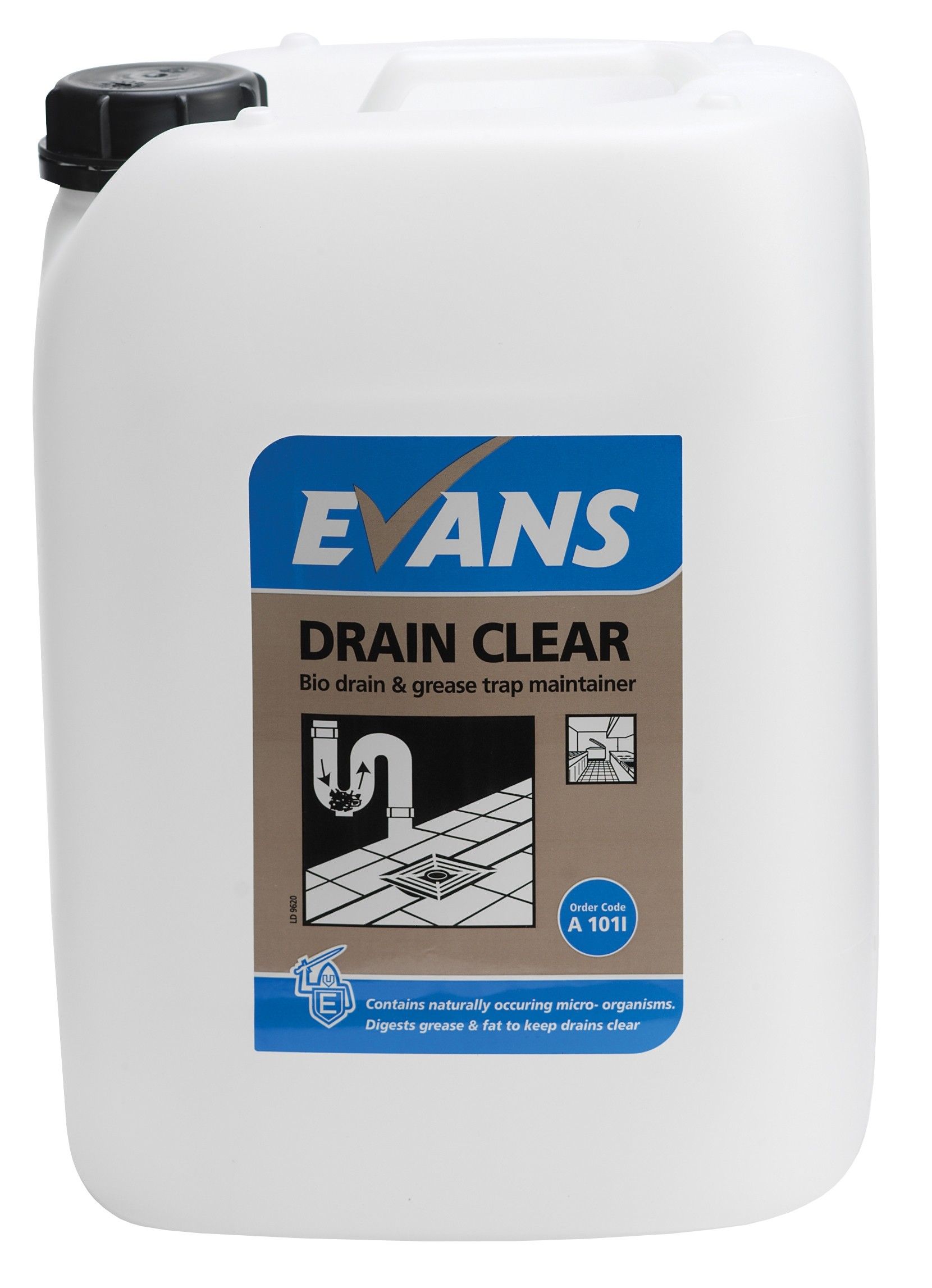 Evans Drain Clear - Bio Drain & Grease Trap Maintainer 10 Ltr