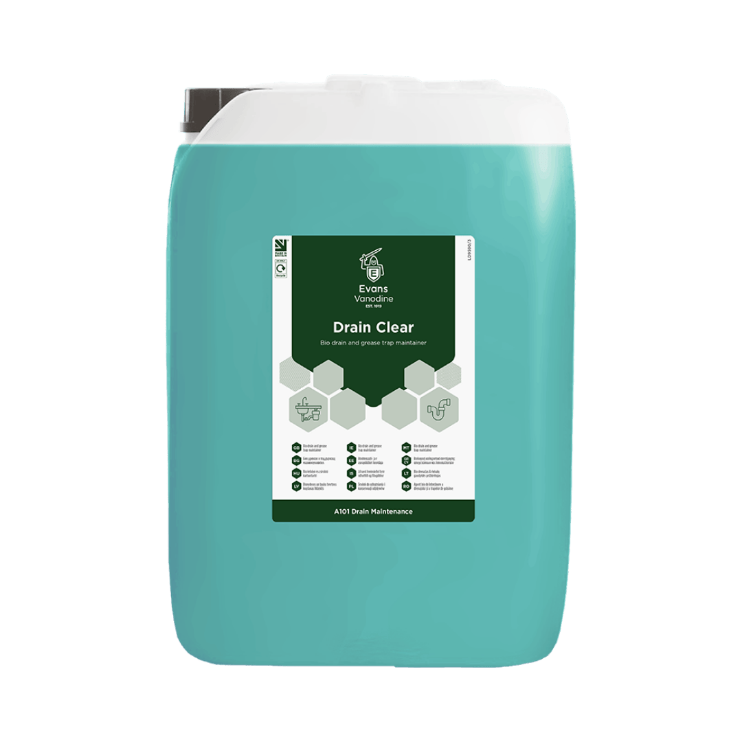Evans Drain Clear - Bio Drain & Grease Trap Maintainer 10 Ltr