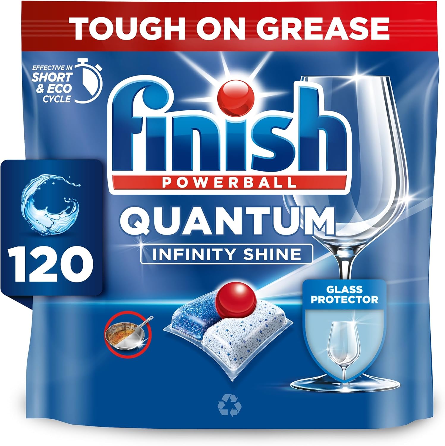 Finish Dishwash Tablets - Quantum Infinity Shine - 4x120pk