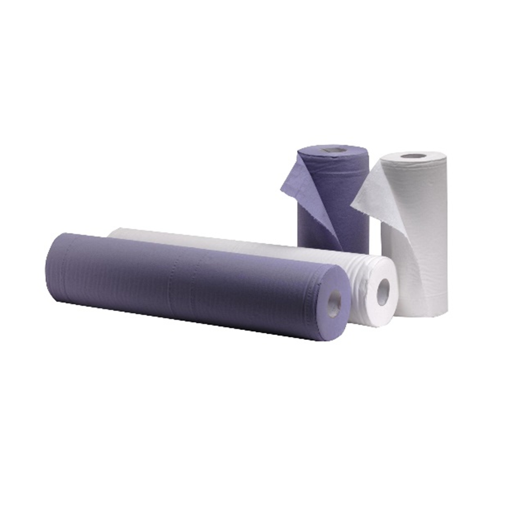 2 Ply Pure White Paper Hygiene Roll 40m - 10"