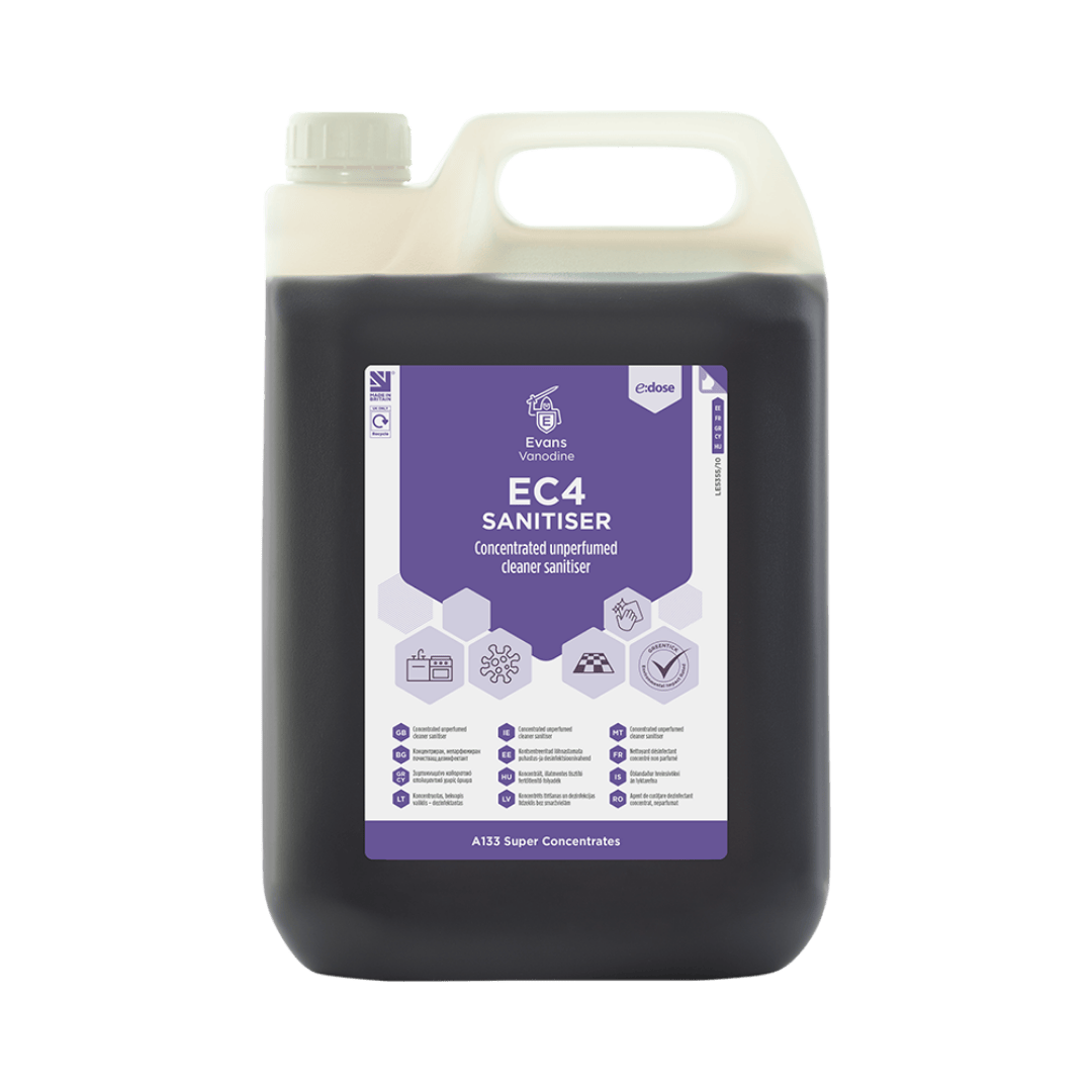 Evans Eco Concentrate - EC4 Sanitiser 5 Ltr