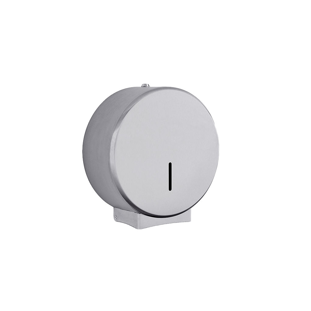 Mini Jumbo Toilet Roll Dispenser - Brushed Stainless Steel
