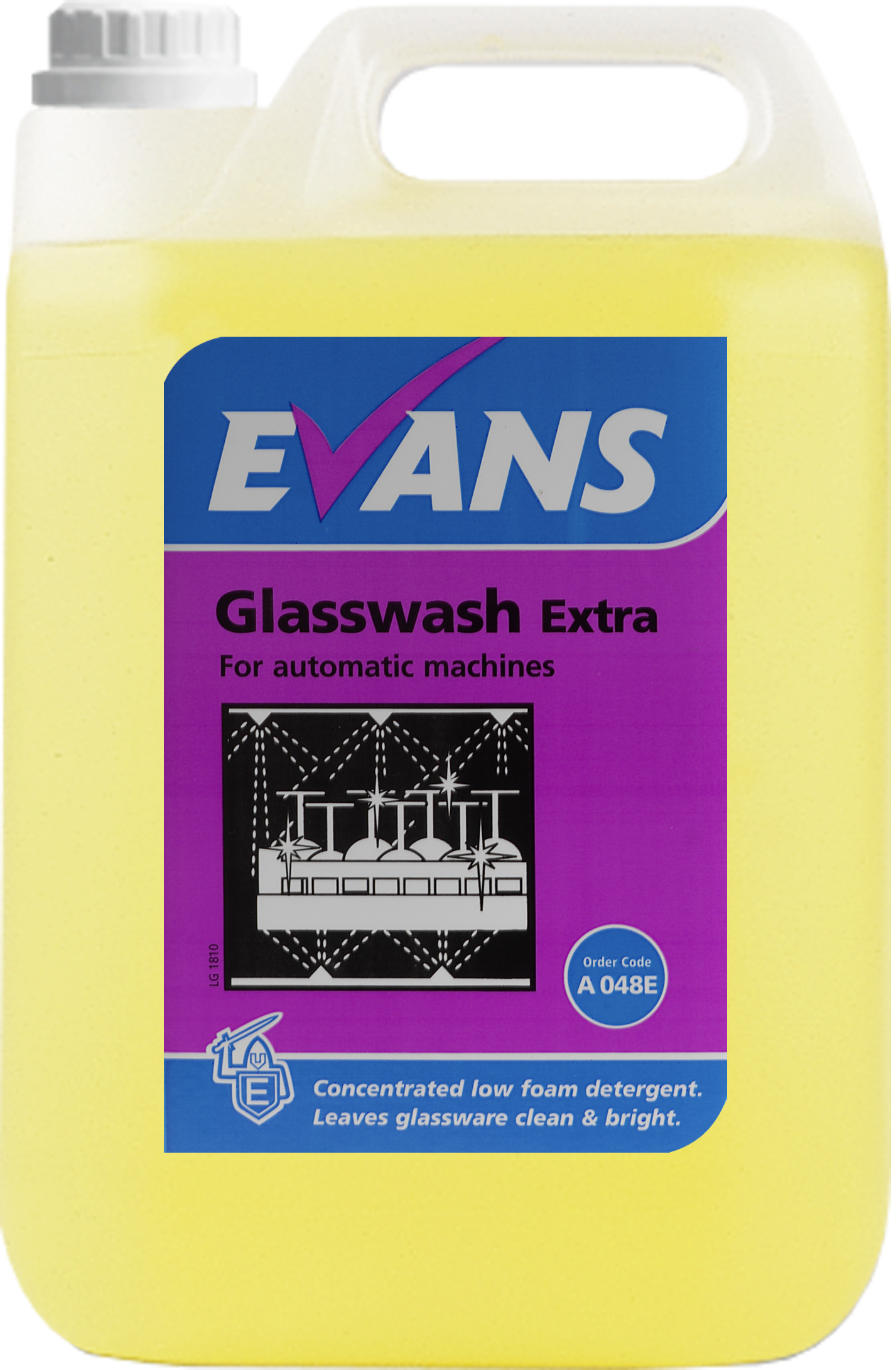 Evans Glasswash Extra - Concentrated Machine Detergent 5 Ltr