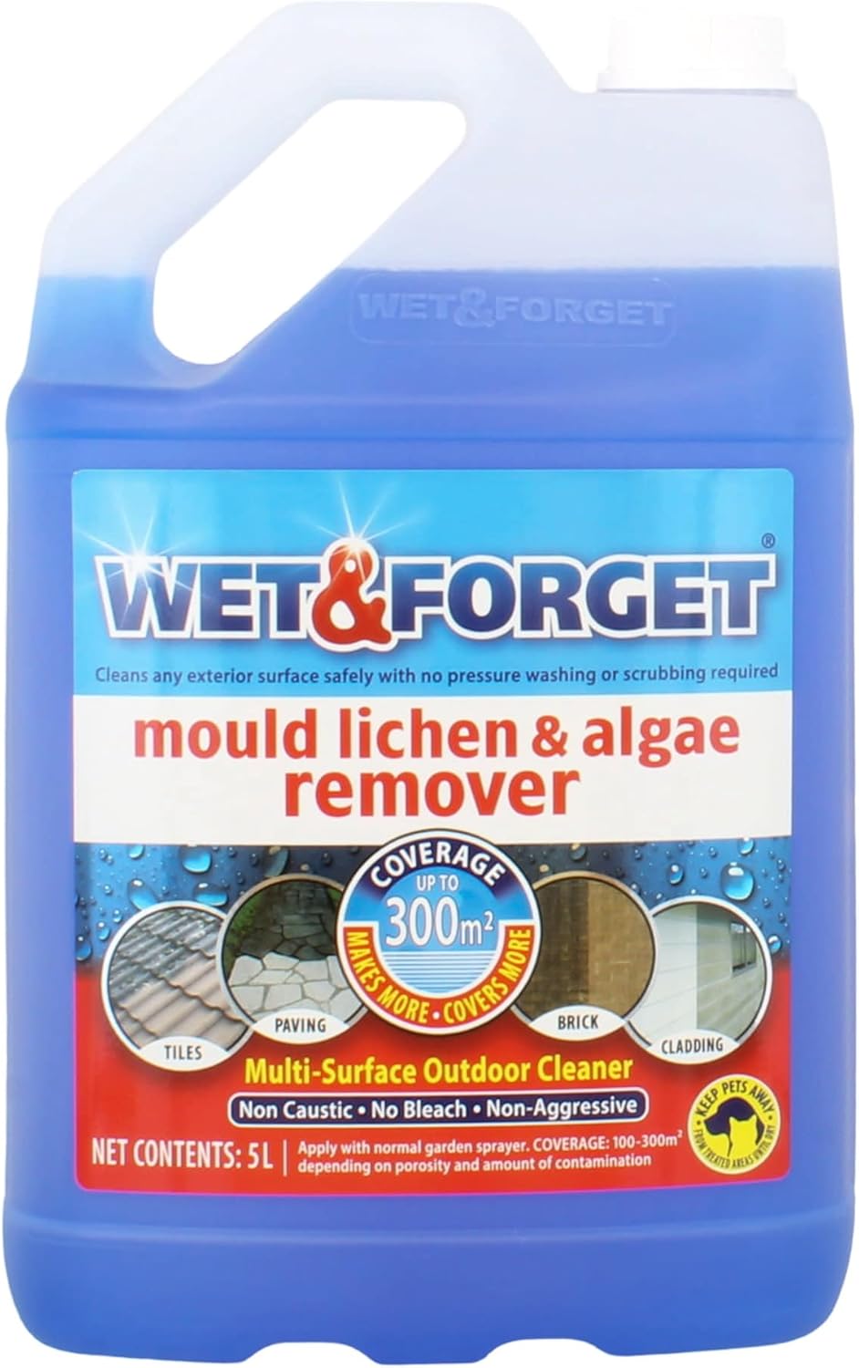 Wet & Forget Mould & Algae Remover - 5 Litre
