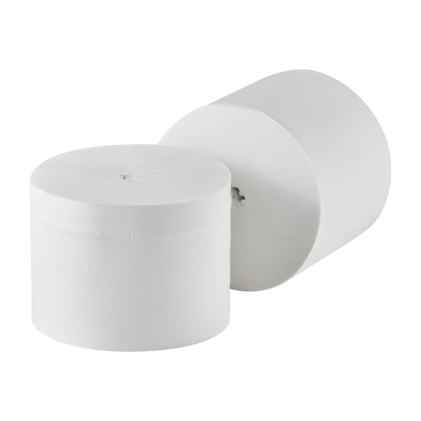 Coreless Toilet Rolls - 2 Ply Pure White