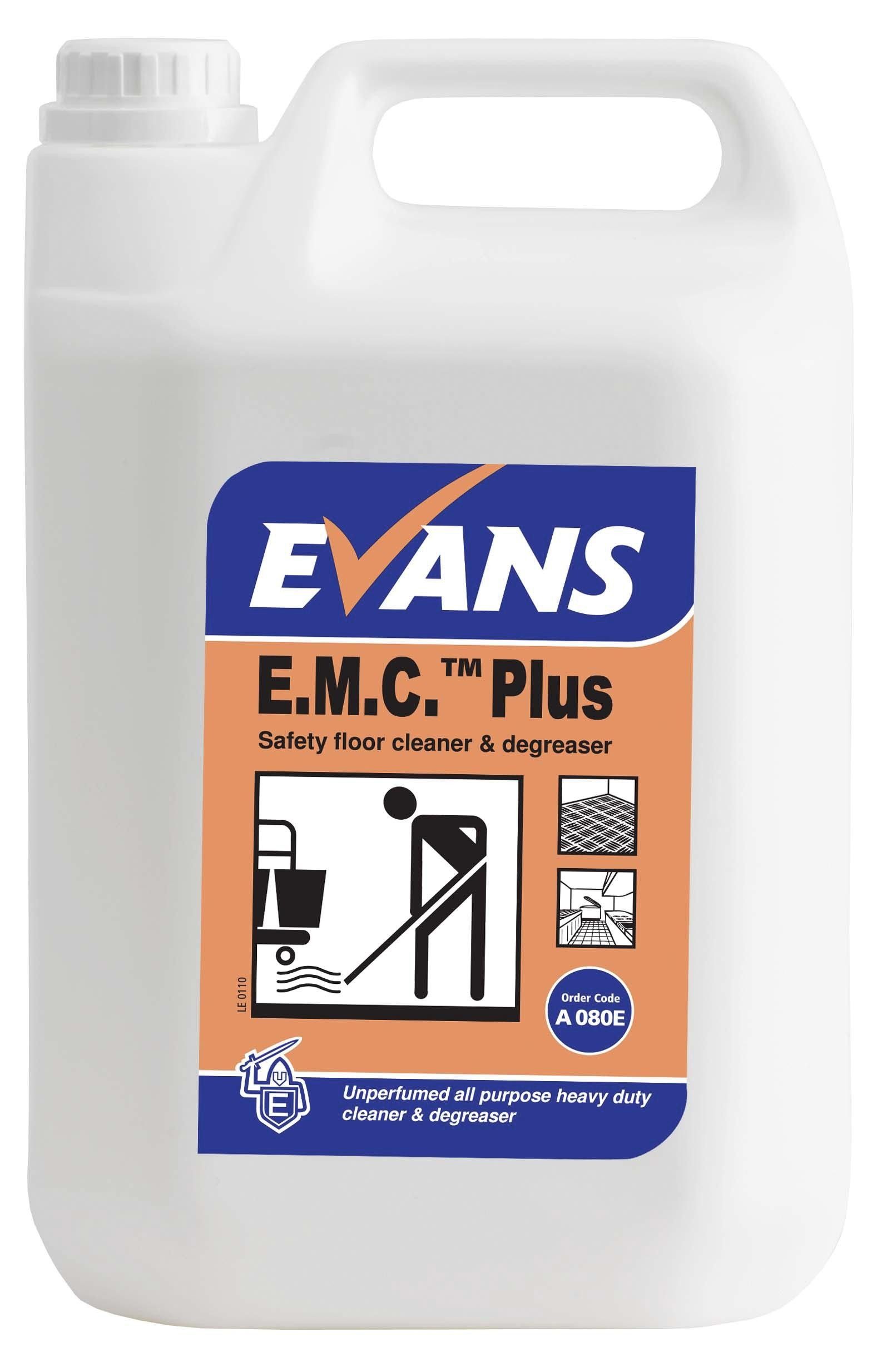 Evans E.M.C Plus - Safety Floor Cleaner & Degreaser 5 Ltr