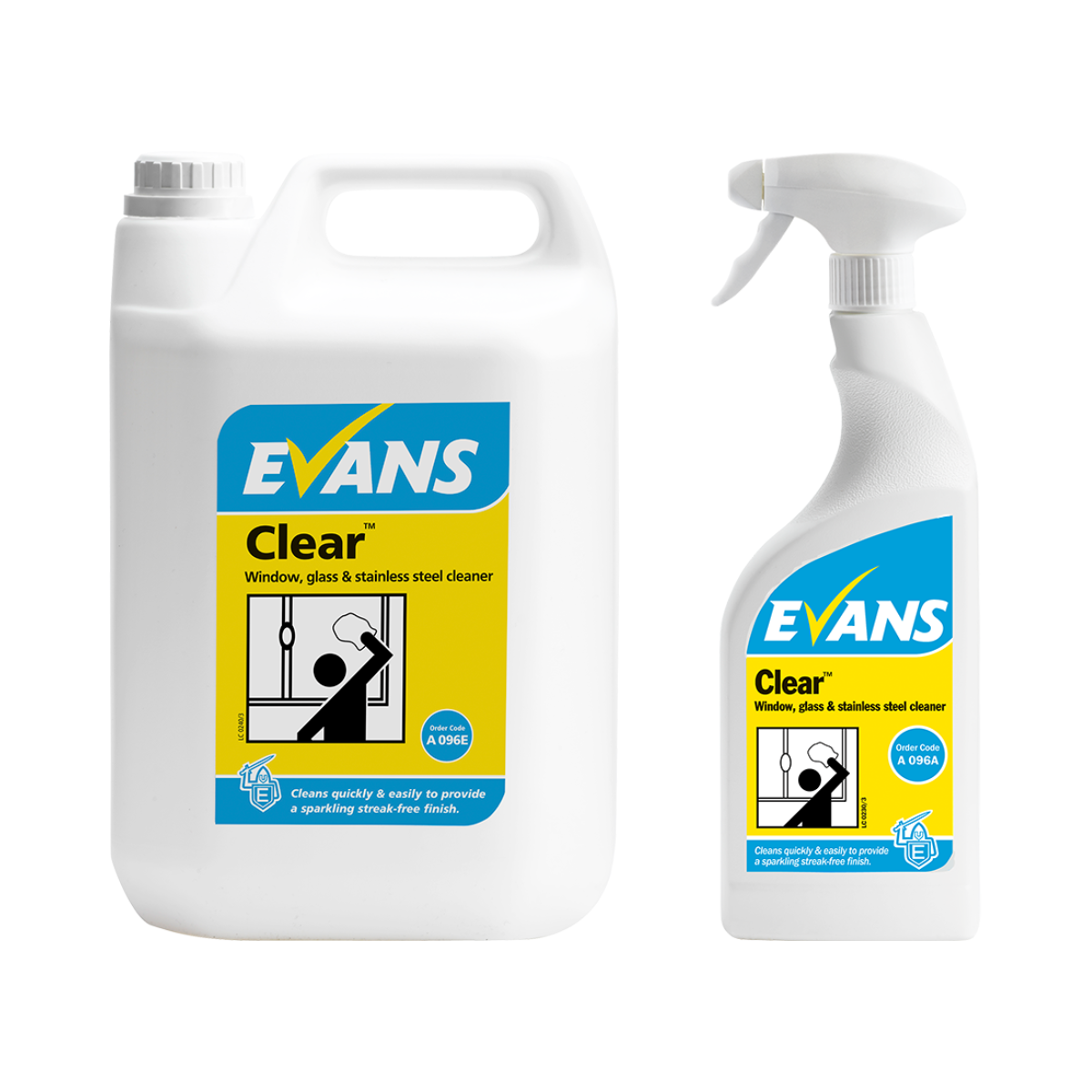 Evans Clear - Glass & Stainless Steel Cleaner 750ml RTU
