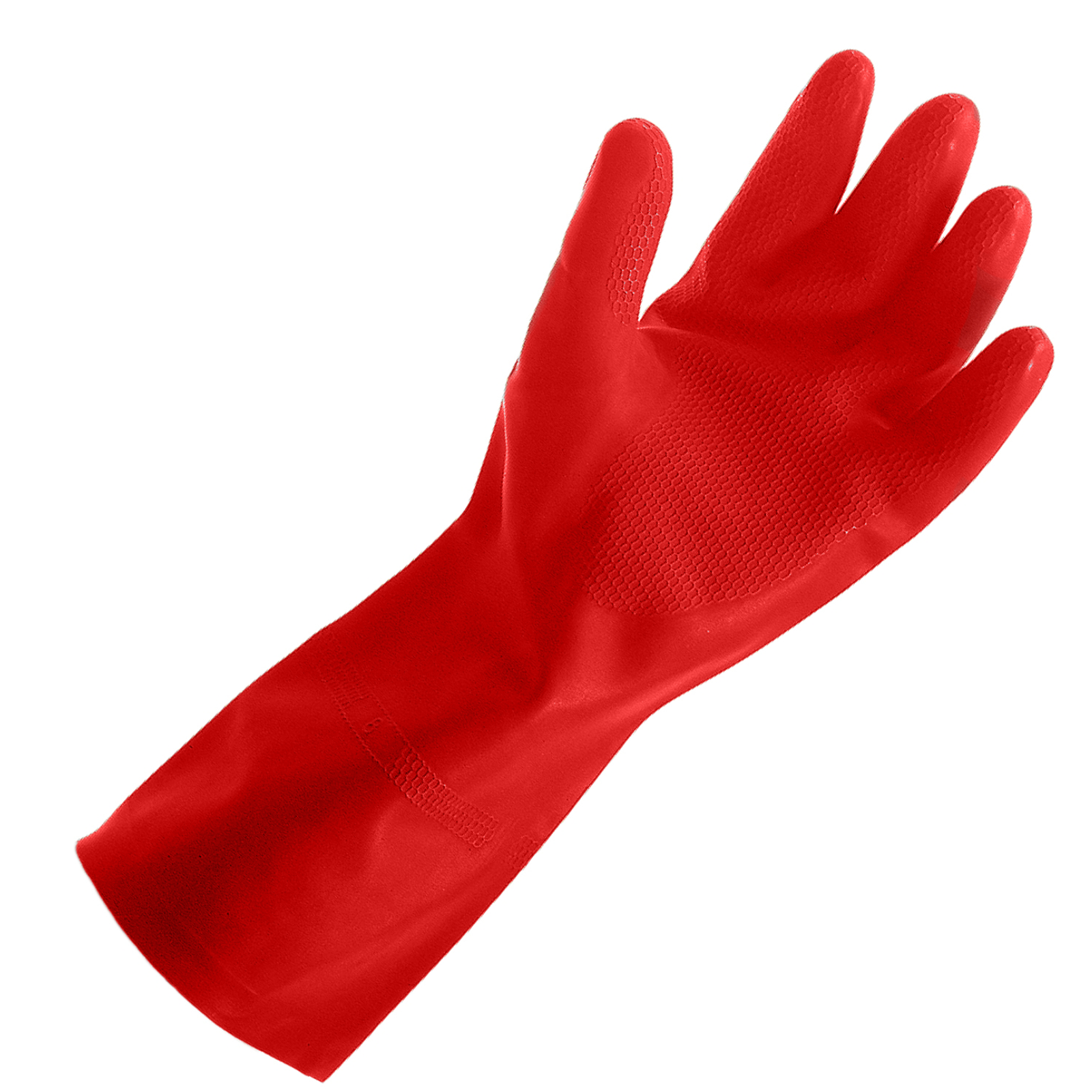 Extra Large Household Medium Weight Rubber Latex Gloves - Red