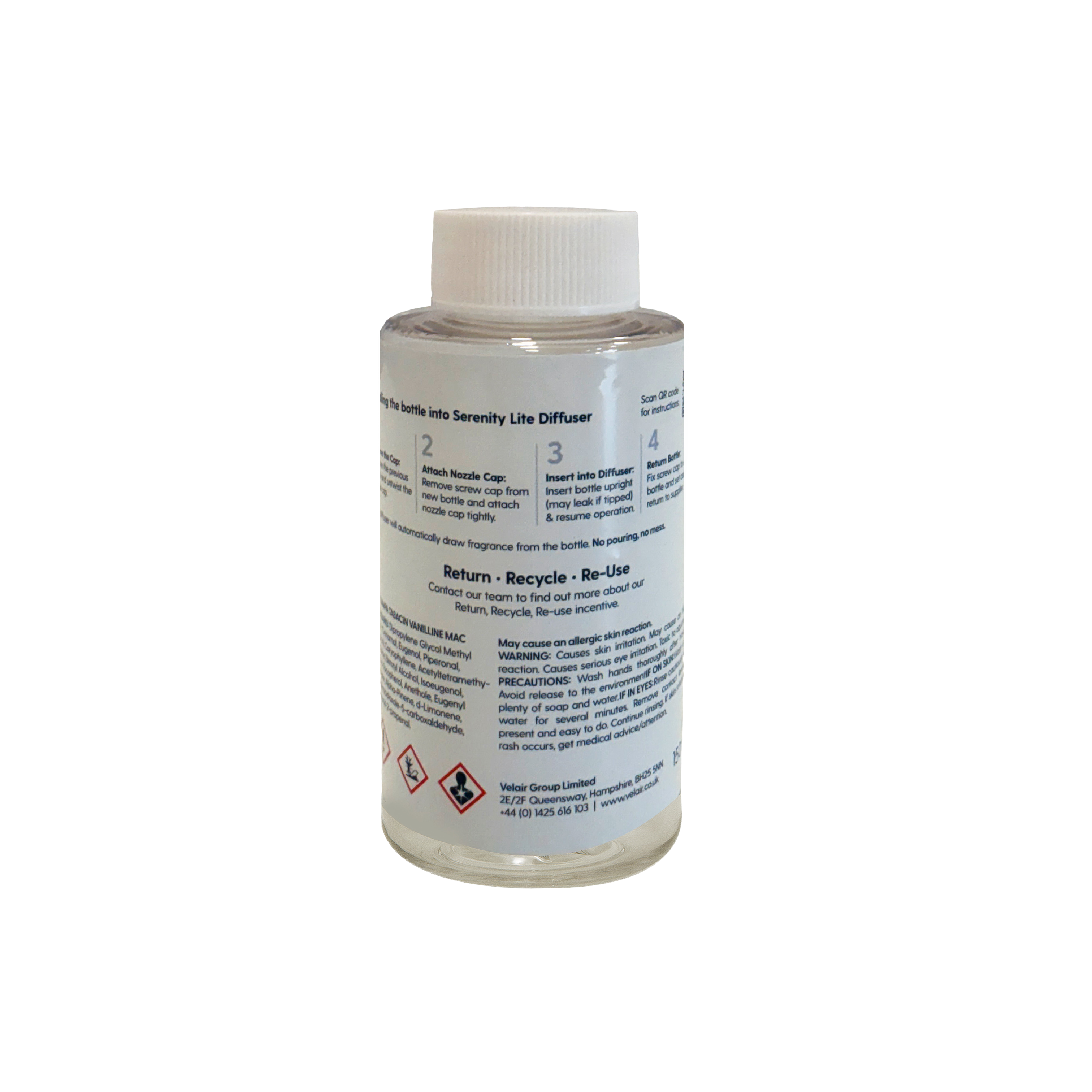 Velair Diffuser - Serenity Lite  - Fragrance - Tabacco Vanilla - 6x150ML