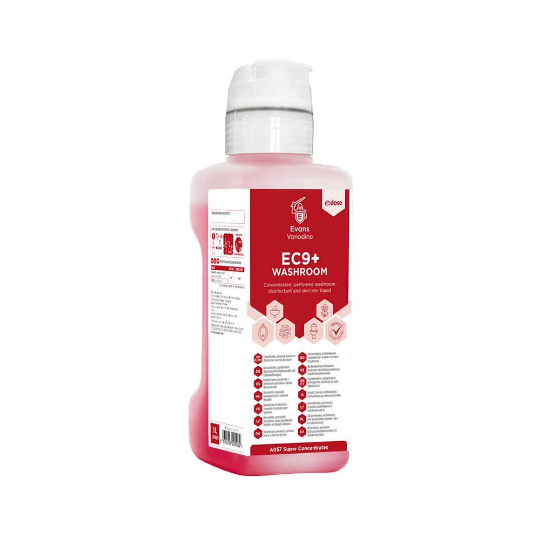 Evans Eco Concentrate - EC9 Washroom Red Zone 1 Ltr 