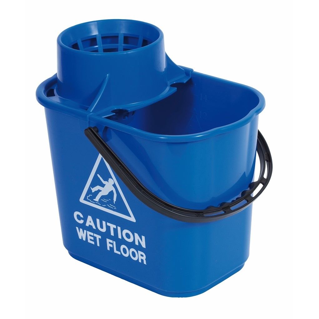 15 Ltr Mop Bucket With Wringer - Blue