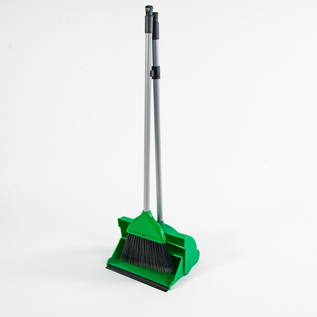 Lobby Dust Pan & Brush Set - Green