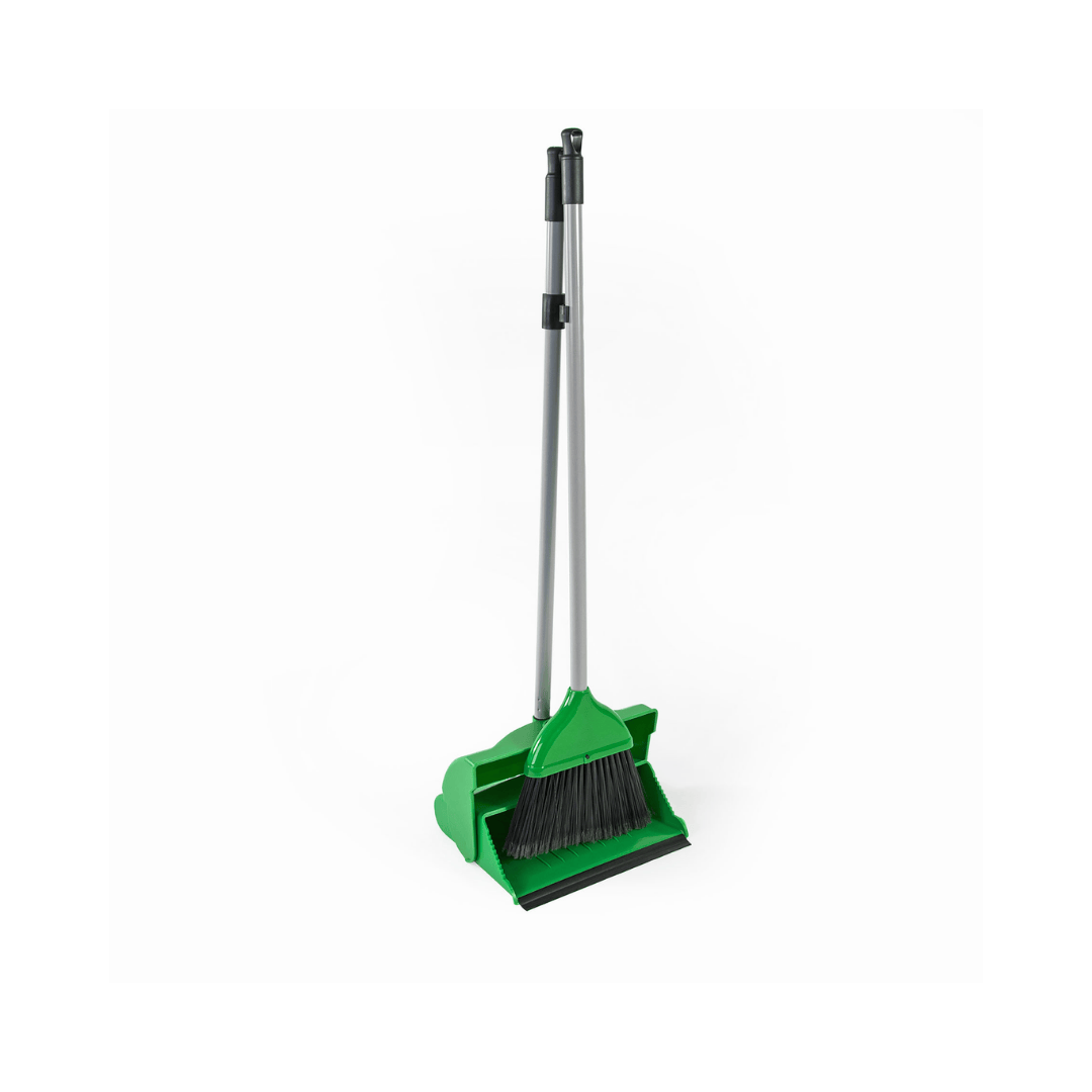 Lobby Dust Pan & Brush Set - Green