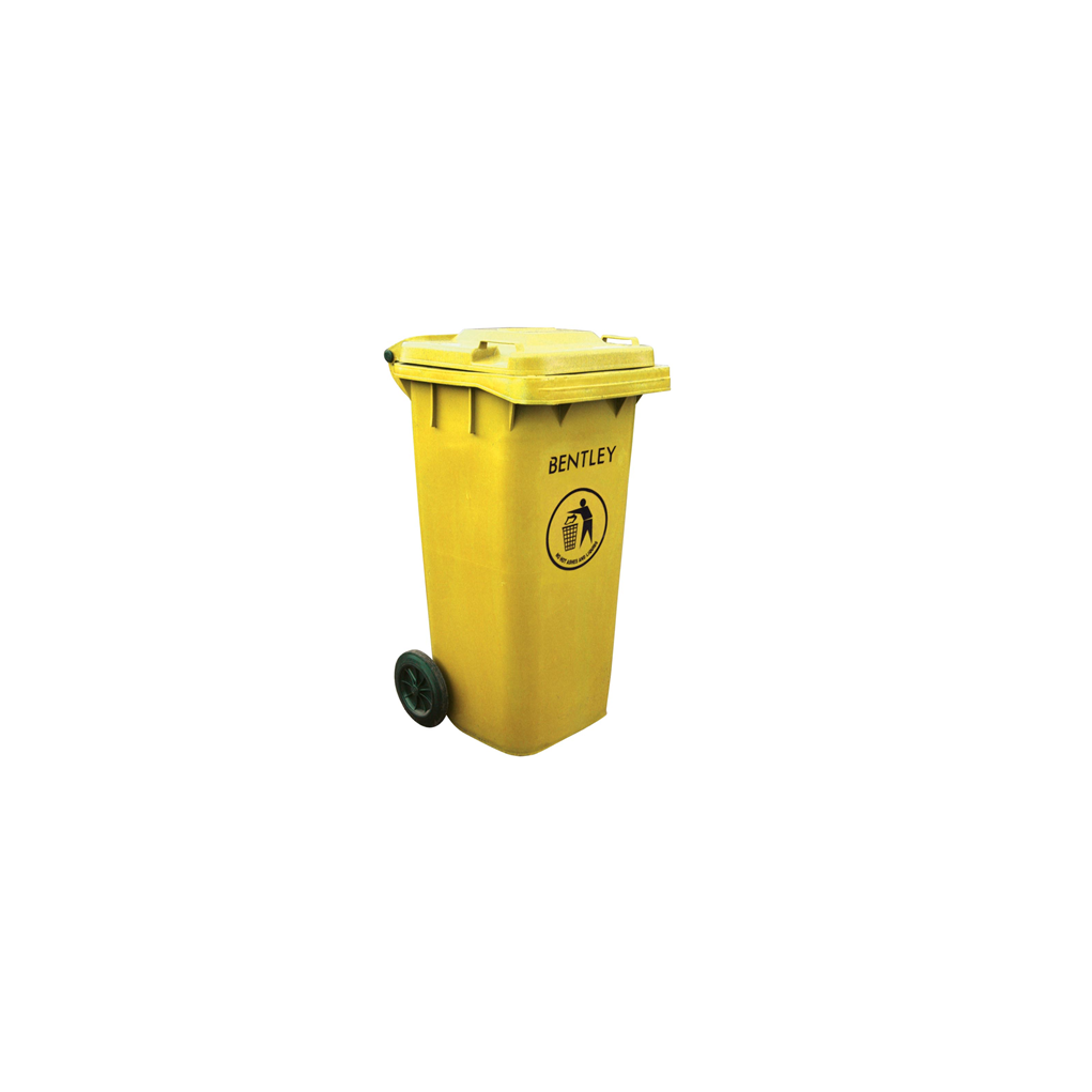 120 Ltr Wheelie Bin - Yellow