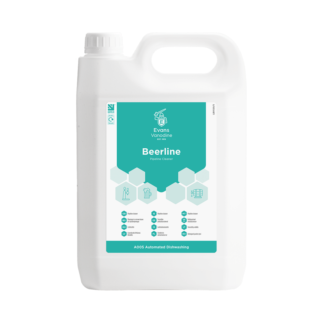 Evans Beerline - Optic & Pipeline Cleaner with Chlorine 5 Ltr