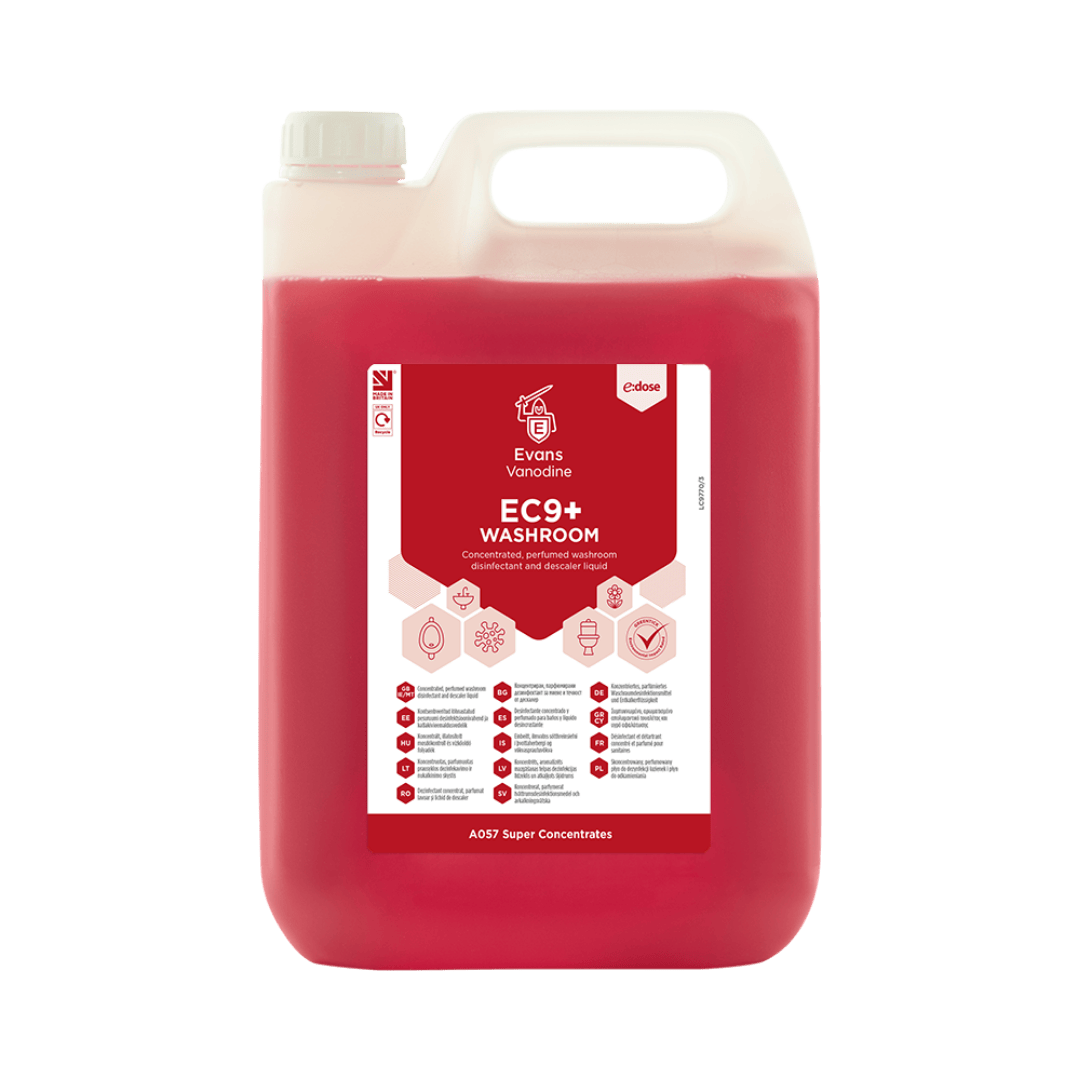 Evans Eco Concentrate - EC9 Washroom Red Zone 5 Ltr