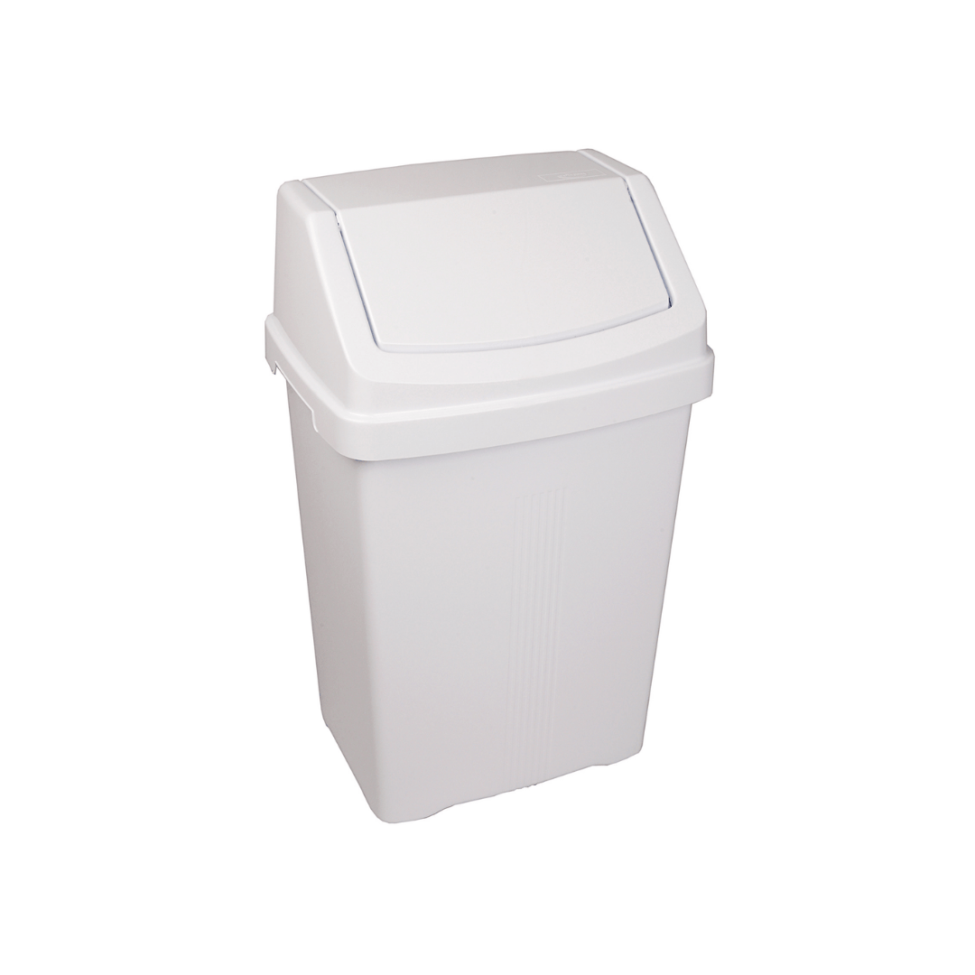 50 Ltr Swing Bin - White