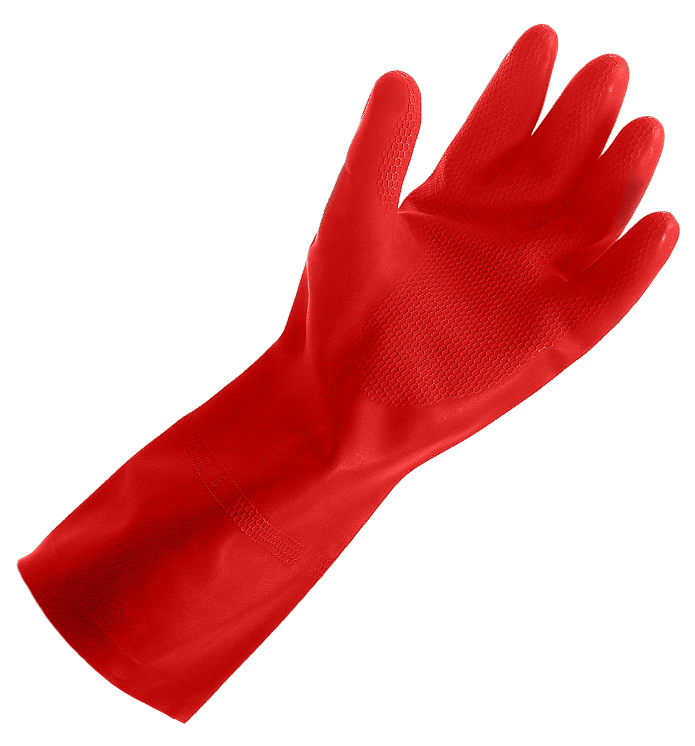 Medium Household Medium Weight Rubber Latex Gloves - Red