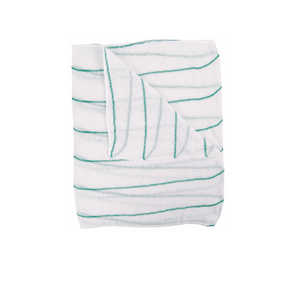 Stockinette Dishcloths - Green Stripe