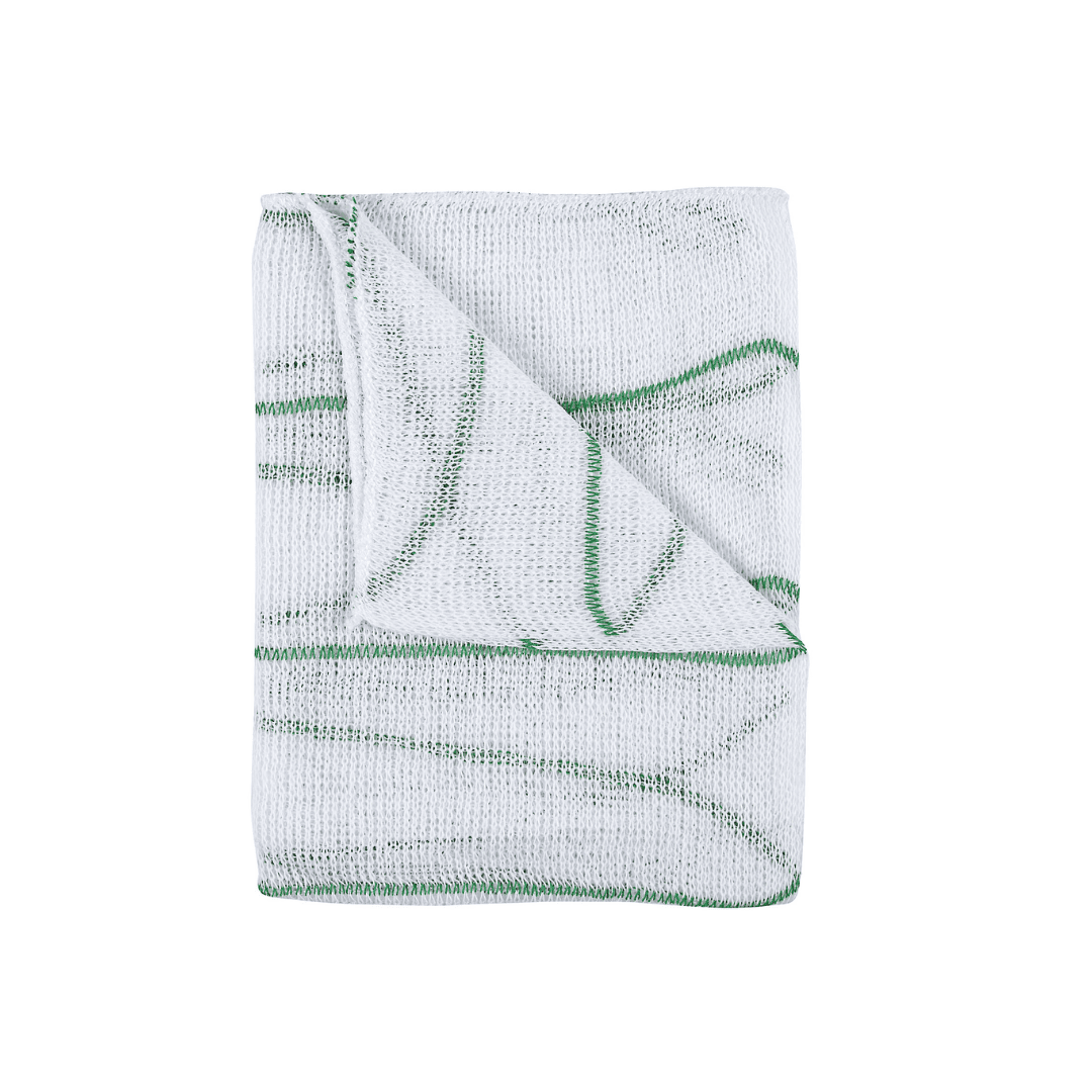 Stockinette Dishcloths - Green Stripe
