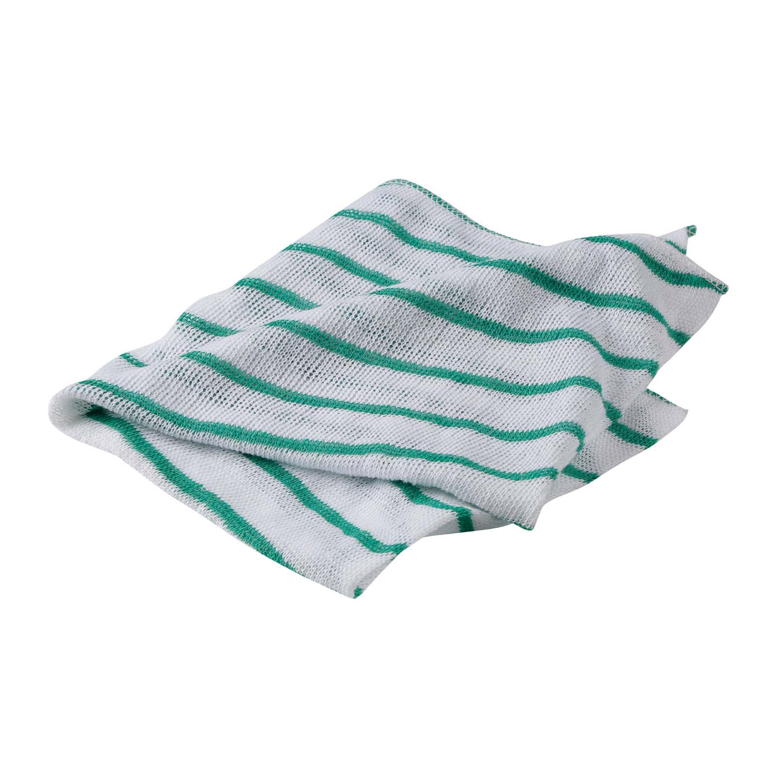 Stockinette Cleaning Cloths 45x38cm - Green Stripe