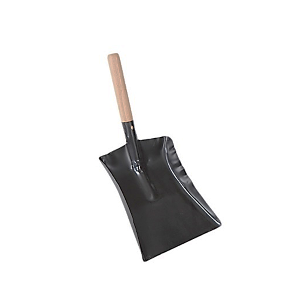 Long Wooden Handle Metal Shovel