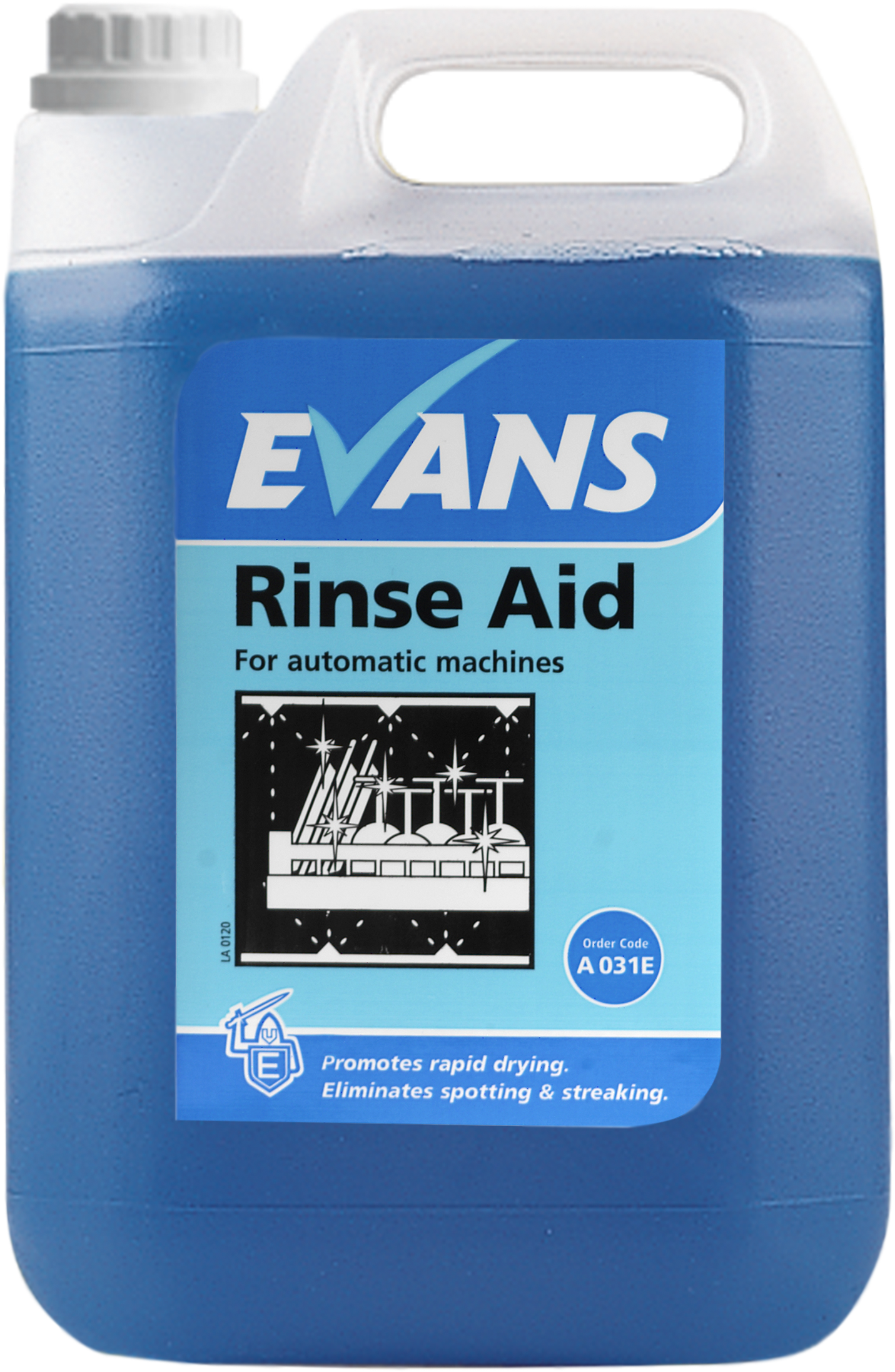 Evans Rinse Aid - For Automatic Machines 5 Ltr