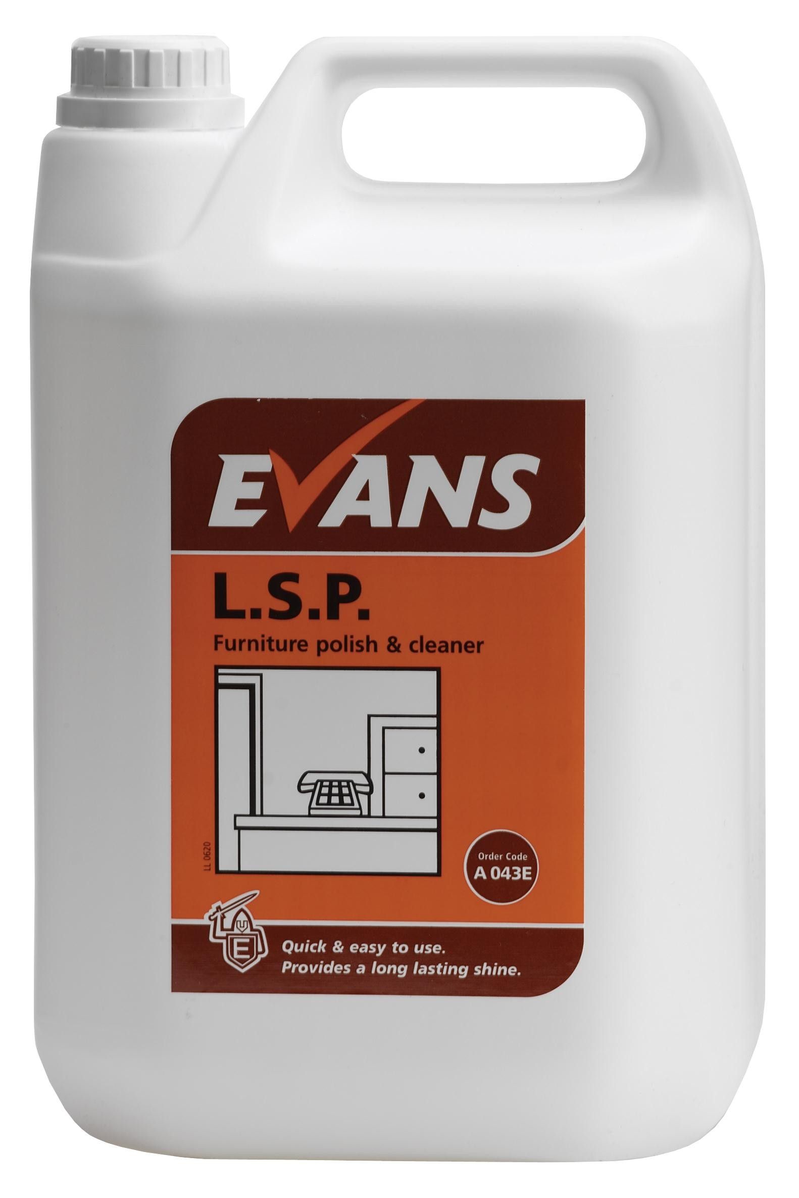 Evans L.S.P - Liquid Spray Polish & Cleaner 5 Ltr