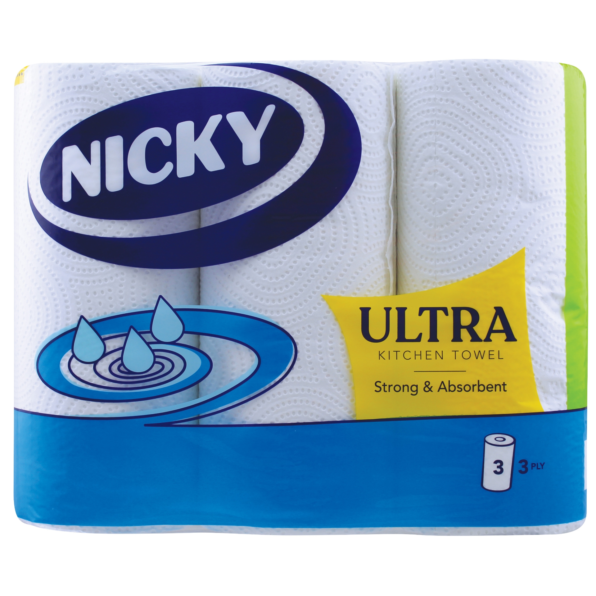 Kitchen Rolls - 3 Ply White