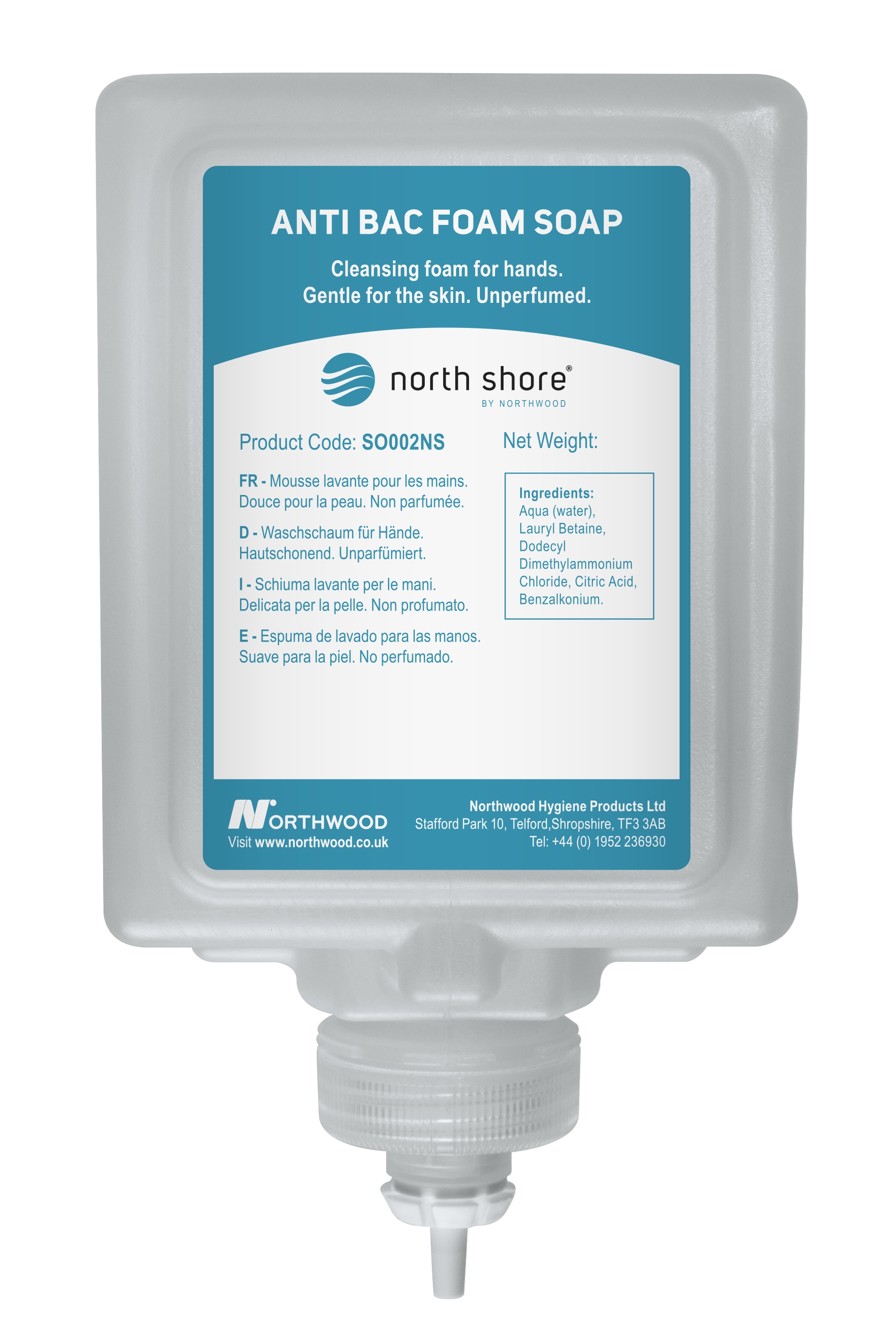 North Shore Lotion Anti-Bac - Un-purfumed Soap 
